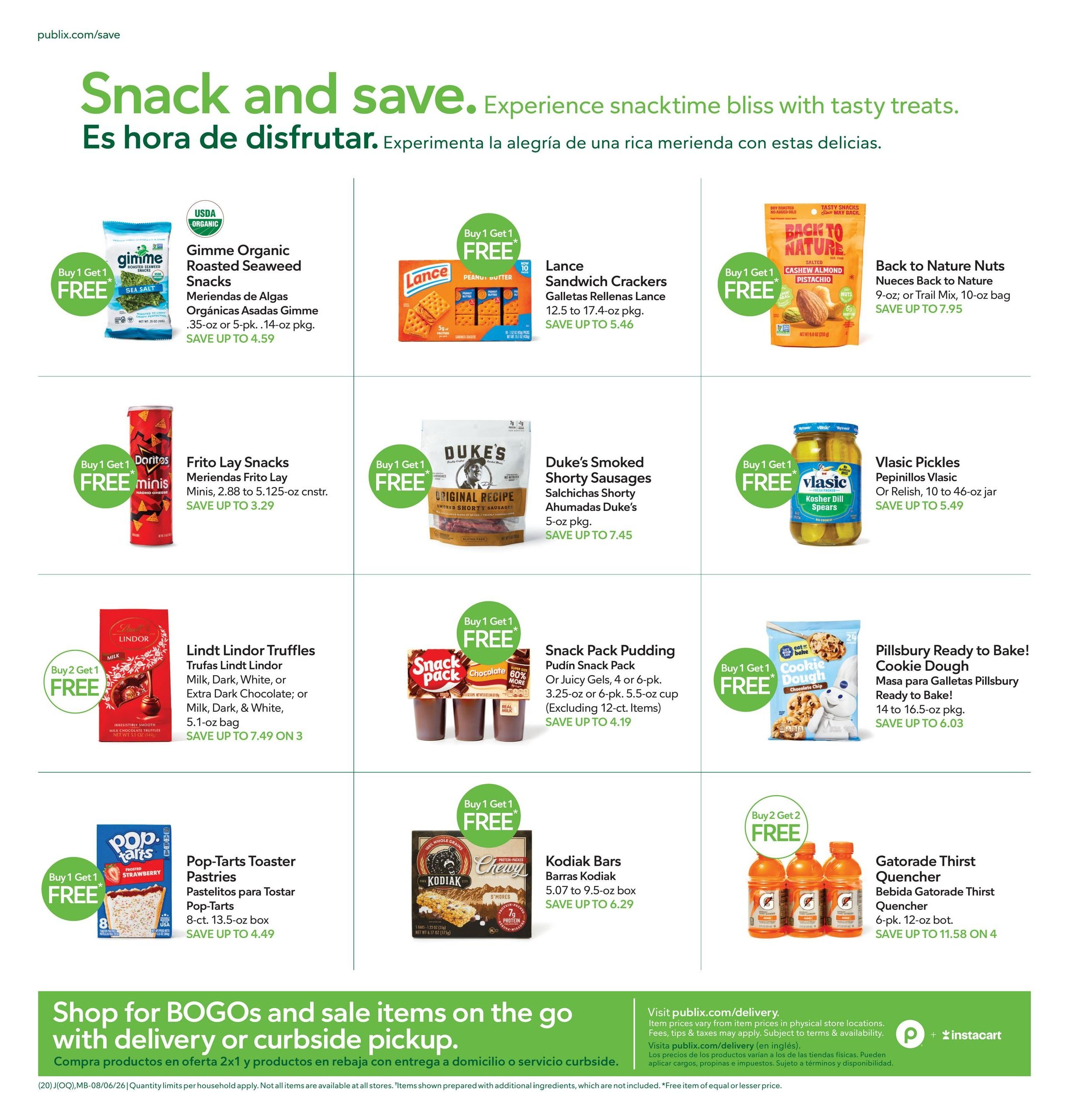 Publix (Deltona Area, FL) Anuncio Semanal Español Weekly Ad August 6 - 12, 2026