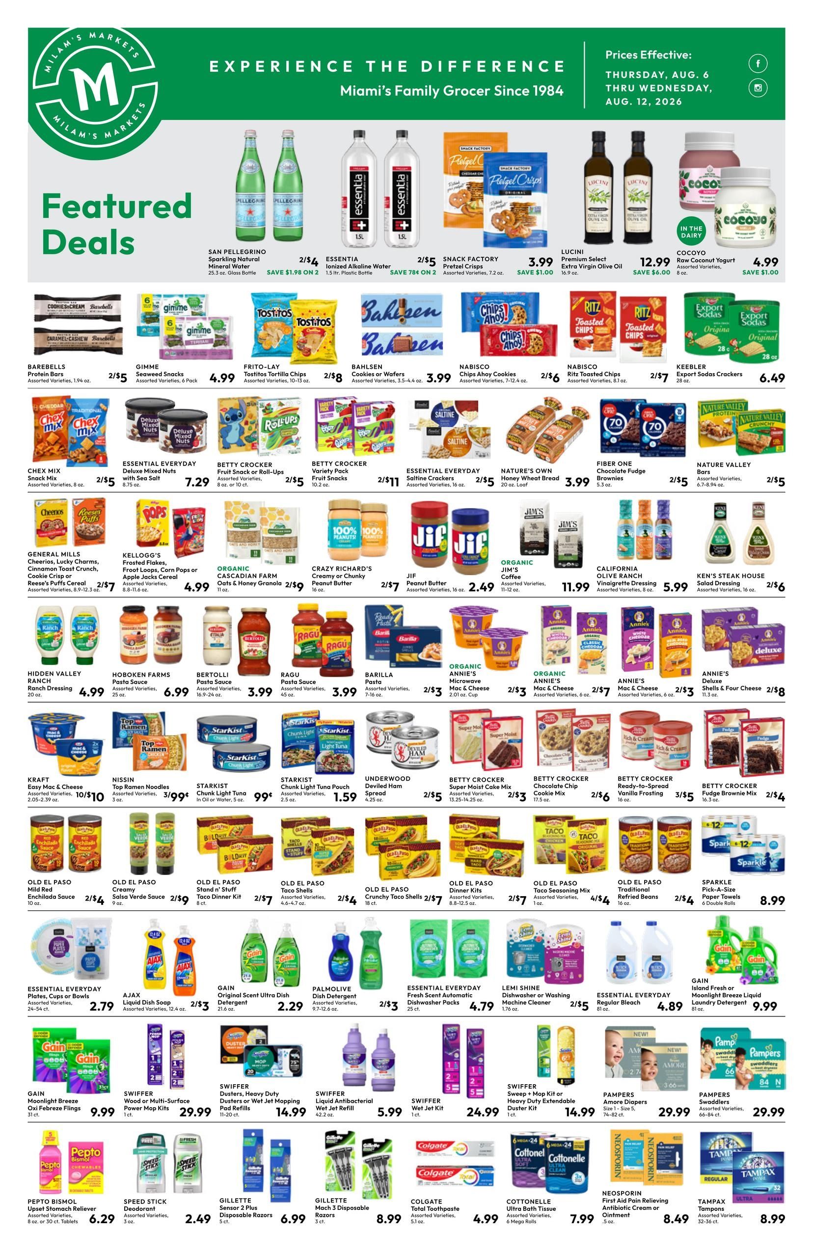 Milam's Markets Weekly Ad August 6 - 12, 2026