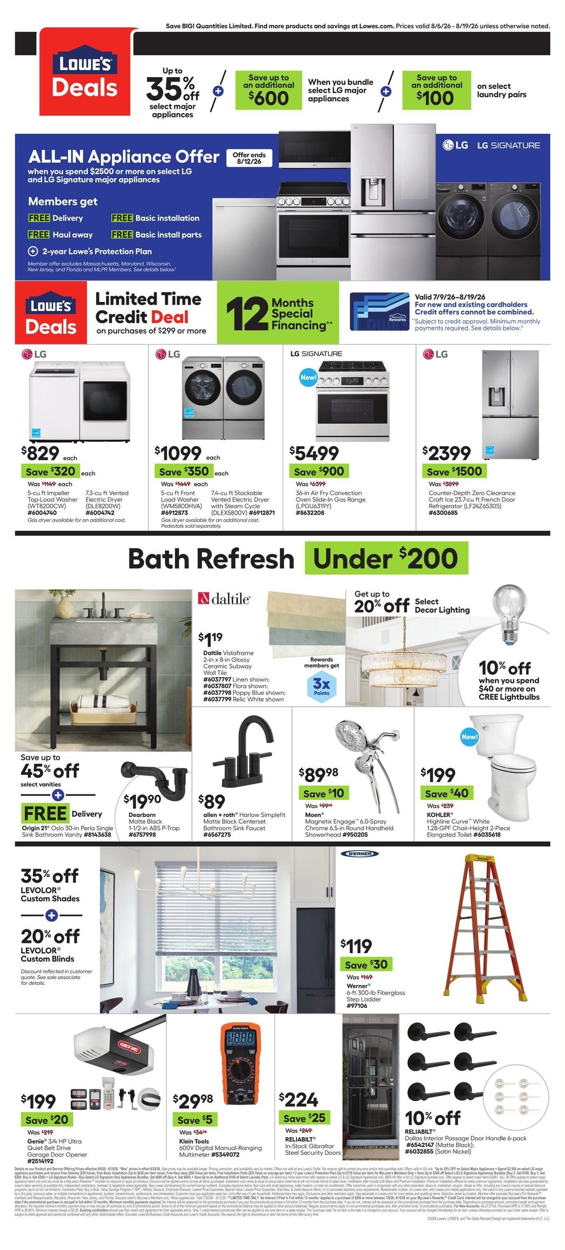 Lowe's (Honolulu–Fort Shafter Area, HI) Weekly Ad August 6 - 19, 2026