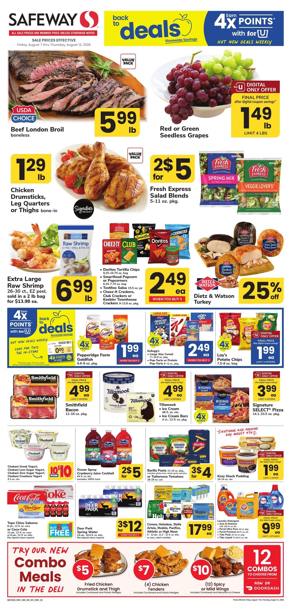 Safeway Weekly Ad August 7 - 13, 2026