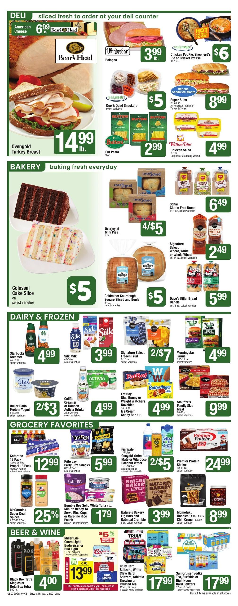 Star Market (Cambridge–Boston Area, MA) Weekly Ad August 7 - 13, 2026