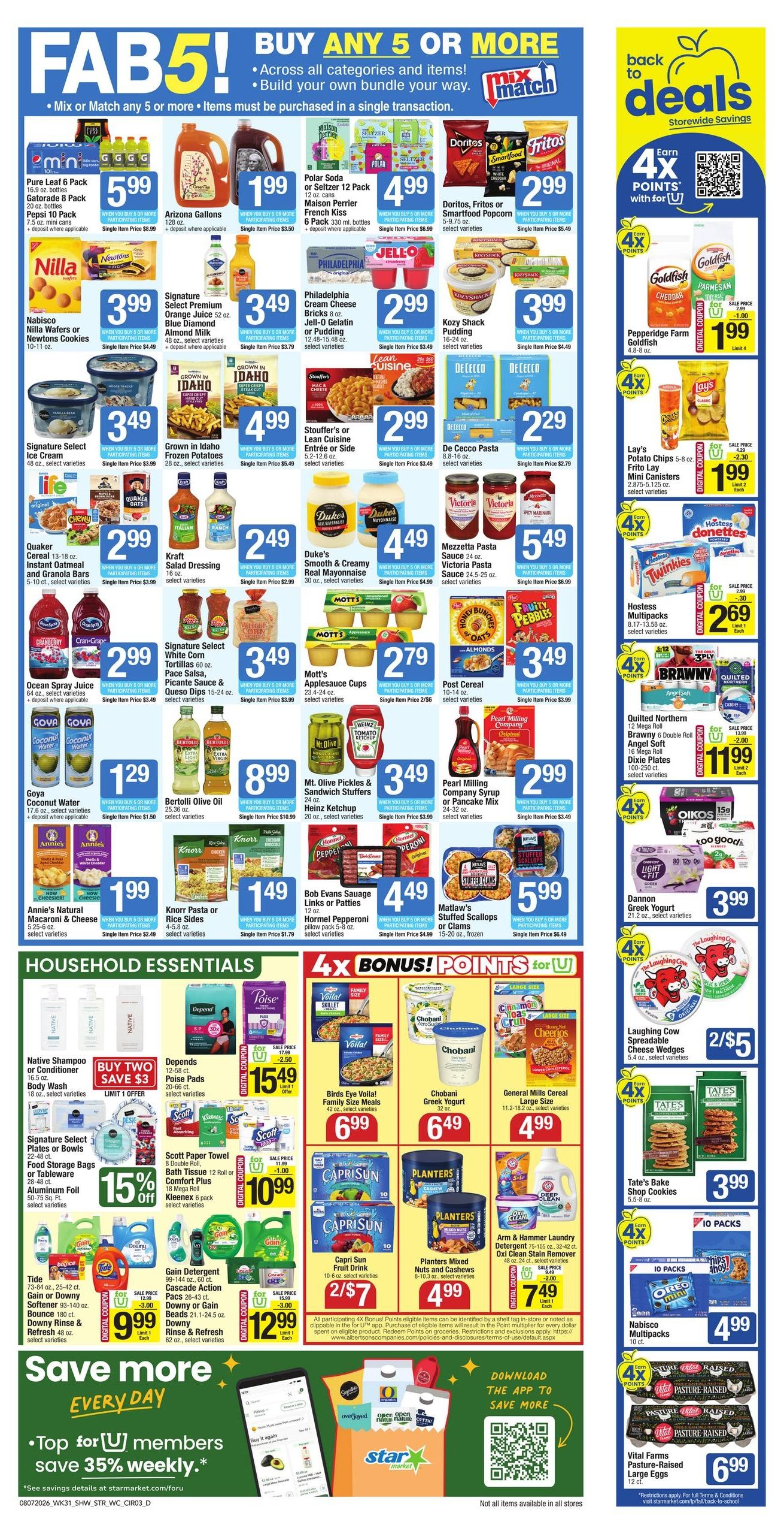 Star Market (Cambridge–Boston Area, MA) Weekly Ad August 7 - 13, 2026