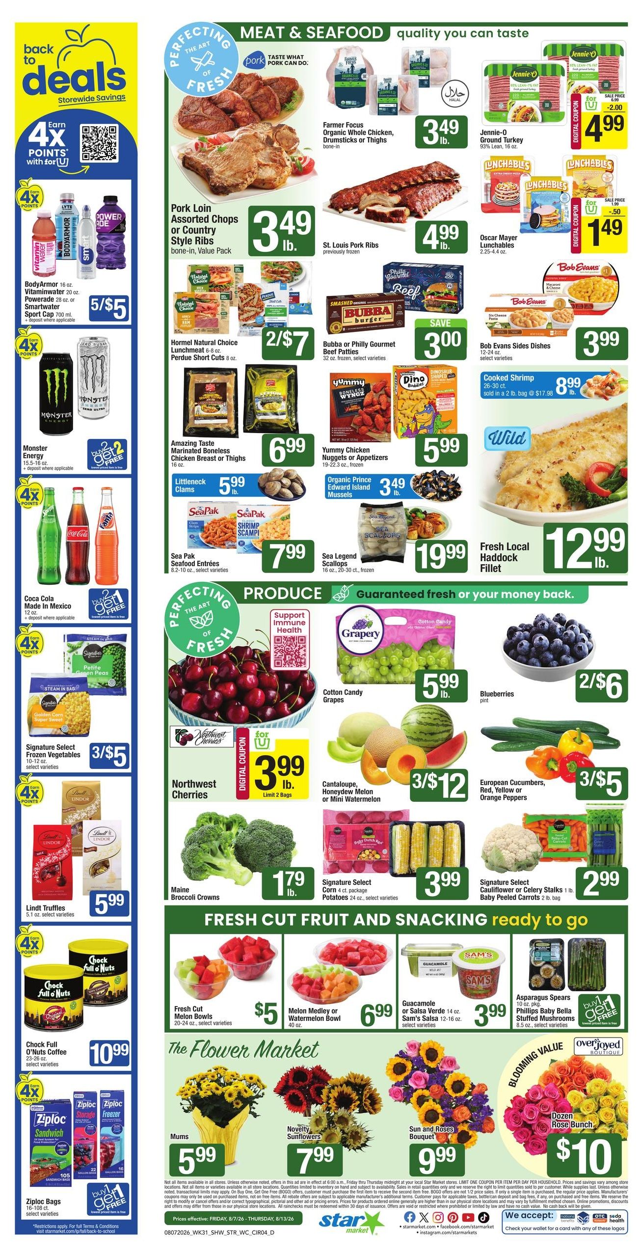 Star Market (Cambridge–Boston Area, MA) Weekly Ad August 7 - 13, 2026