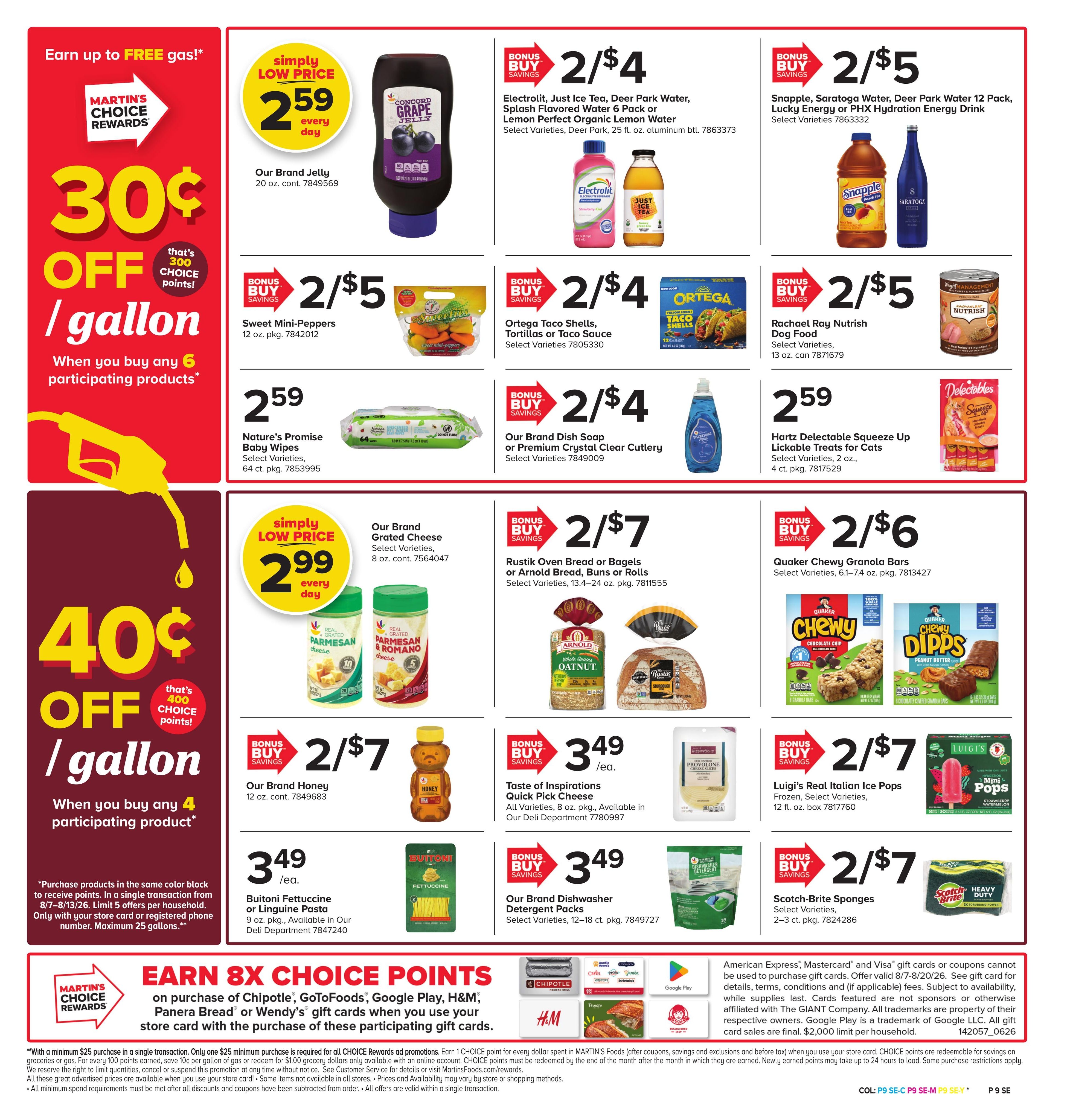 Martin's Food Market (State College–Coalport Area, PA) Weekly Ad August 7 - 13, 2026