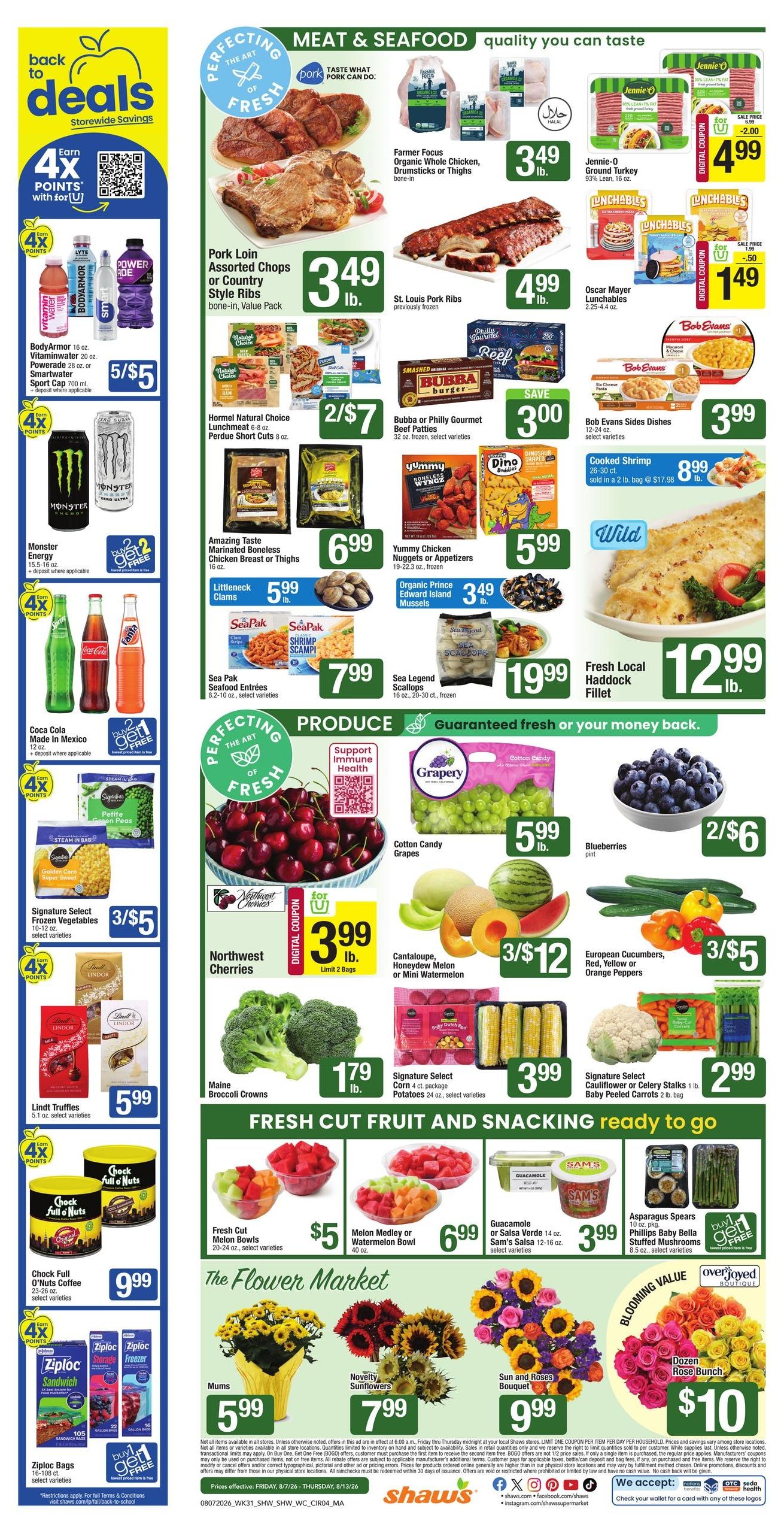 Shaw's (CT, MA) Weekly Ad August 7 - 13, 2026