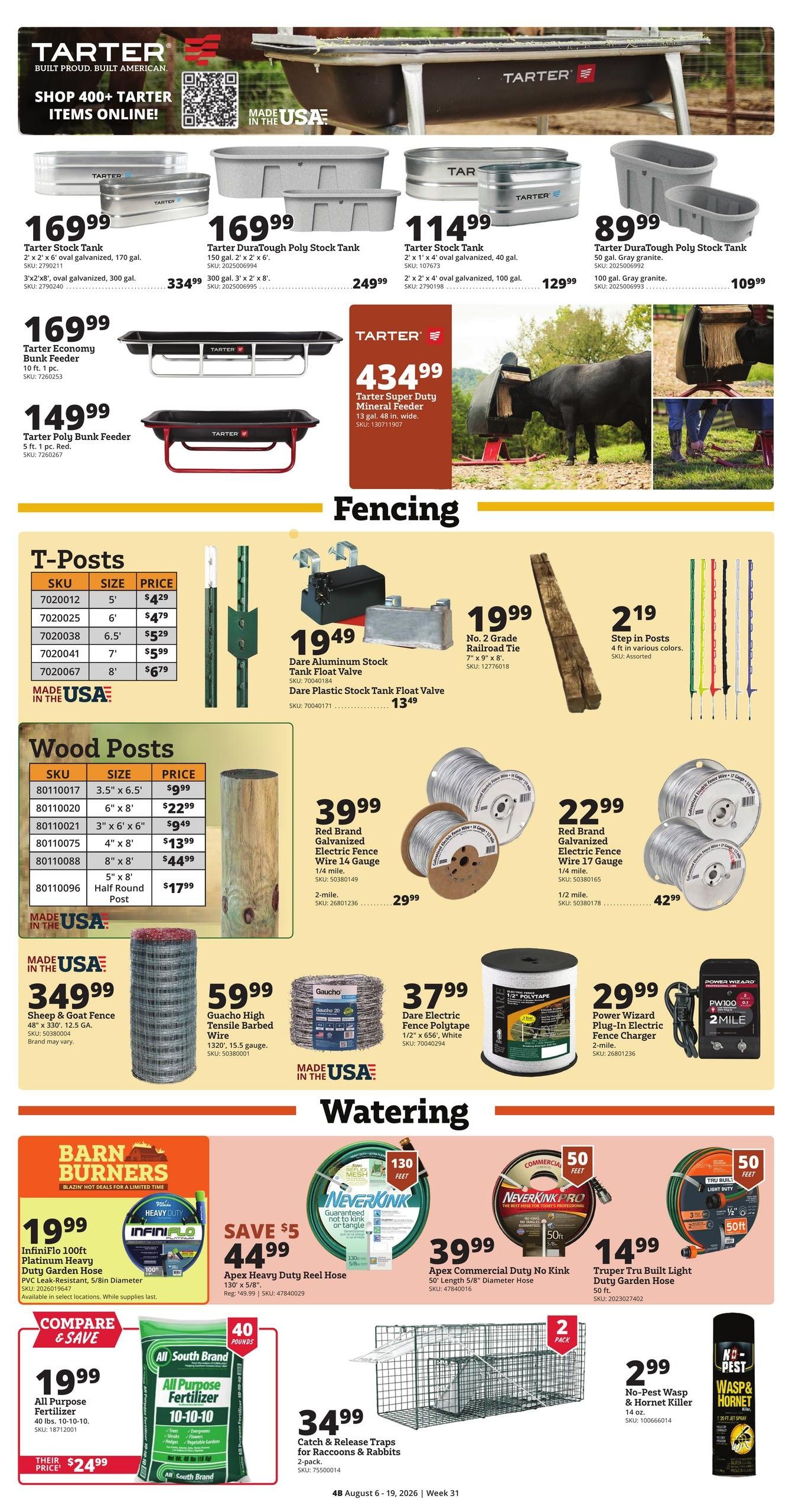 Rural King (Coosada Area, AL) Weekly Ad August 6 - 19, 2026