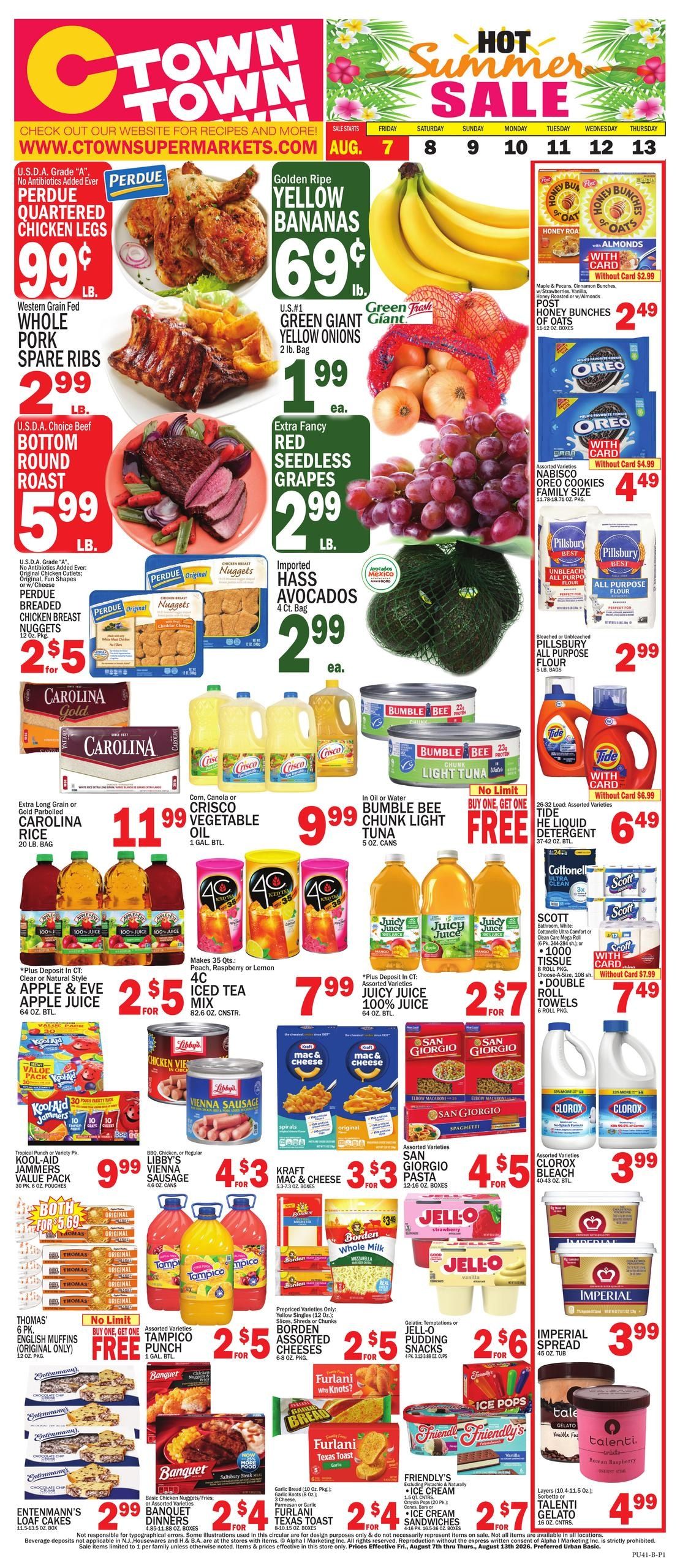 C Town (CT, NJ) Weekly Ad August 7 - 13, 2026
