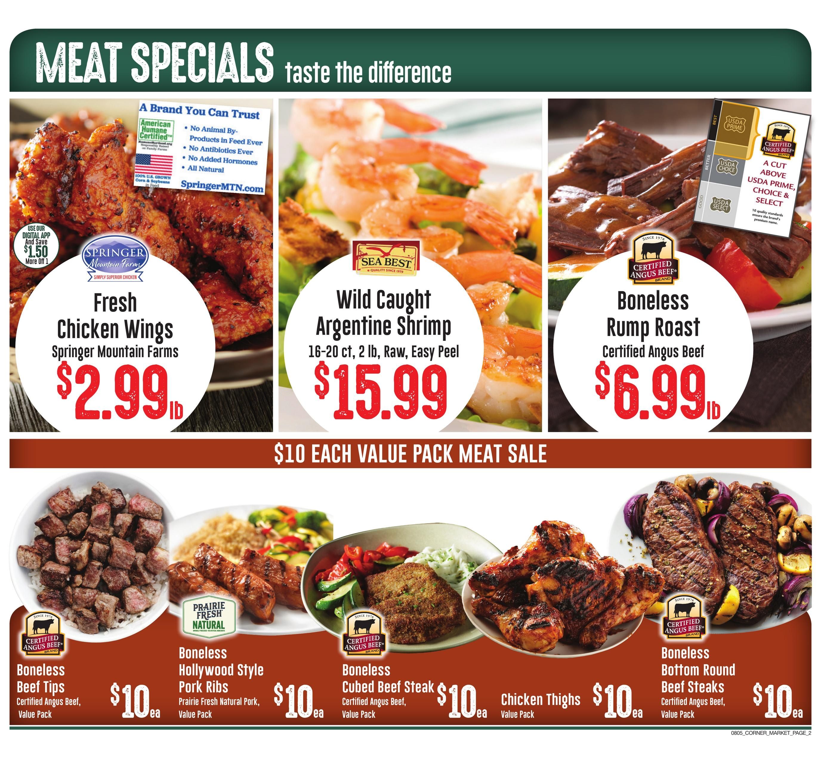 Corner Market MS Weekly Ad August 5 - 11, 2026