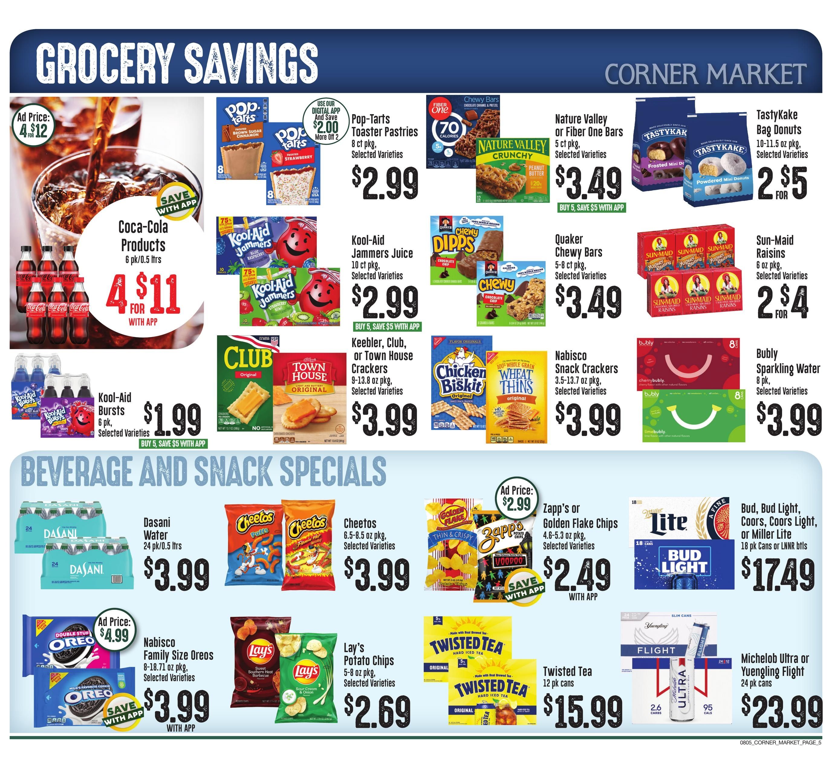 Corner Market MS Weekly Ad August 5 - 11, 2026