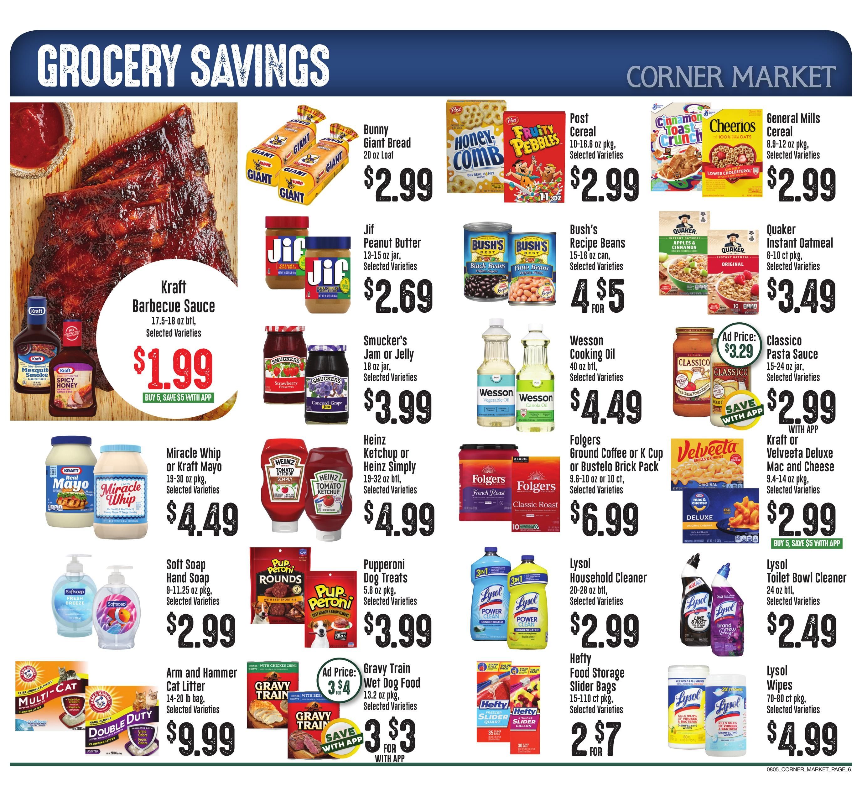 Corner Market MS Weekly Ad August 5 - 11, 2026