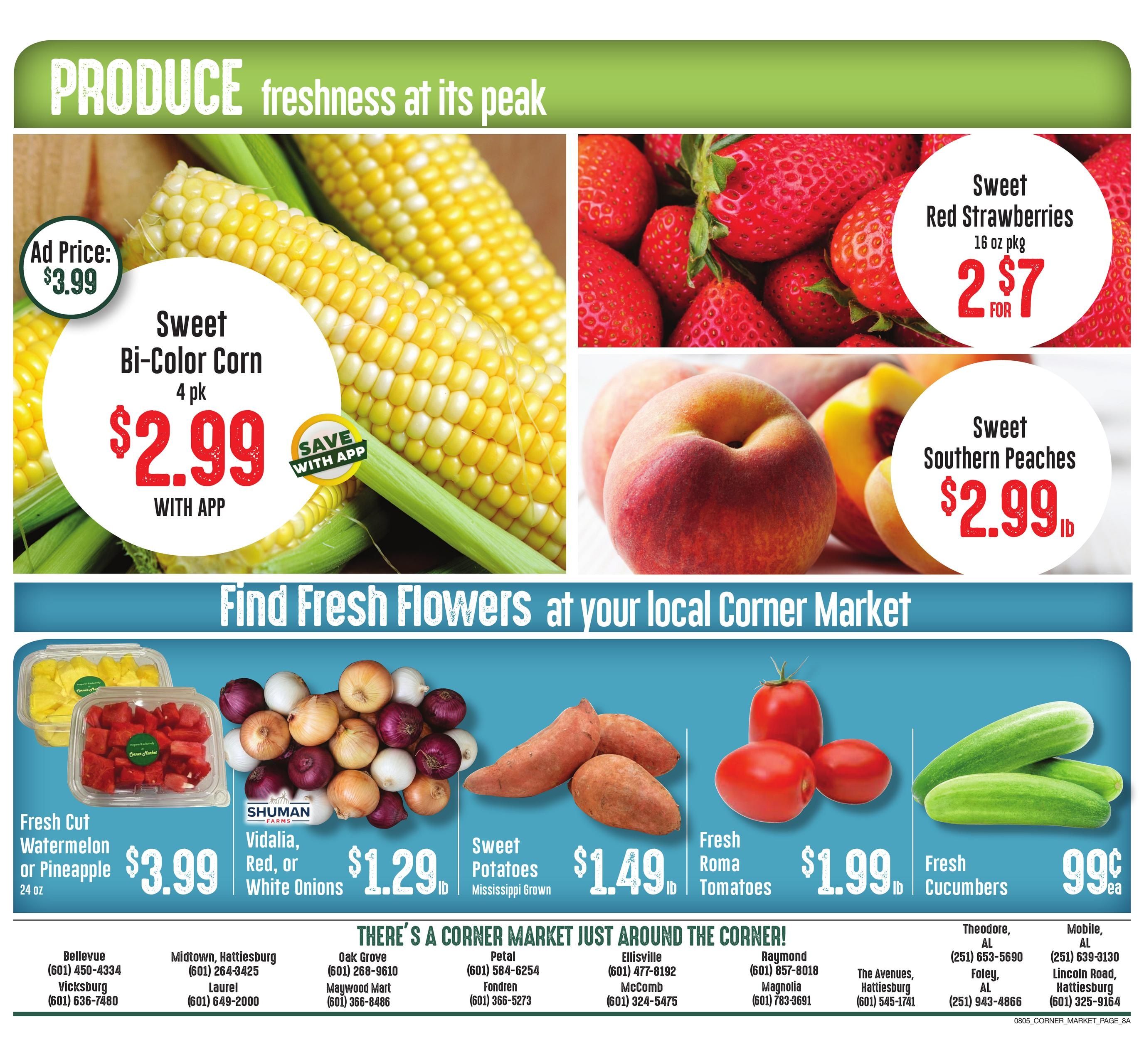 Corner Market MS Weekly Ad August 5 - 11, 2026