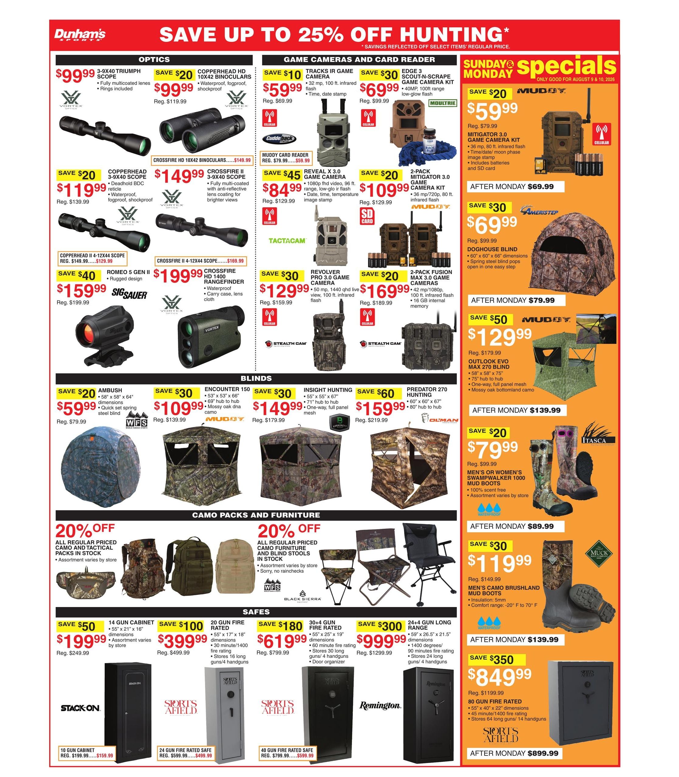 Dunham's Sports (Centre Area, AL) Weekly Ad August 8 - 13, 2026