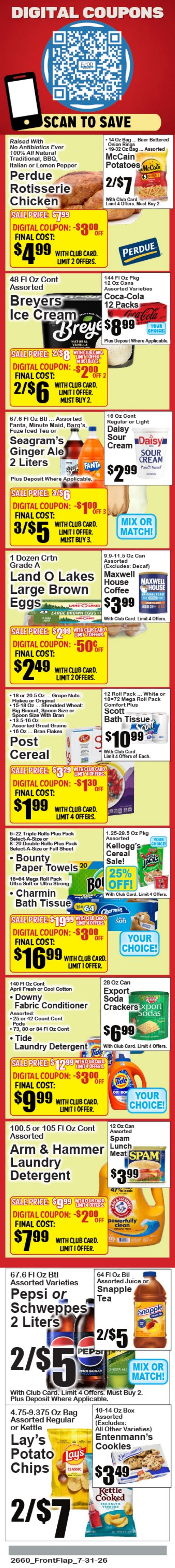 Food World Supermarket Weekly Ad July 31 - August 6, 2026