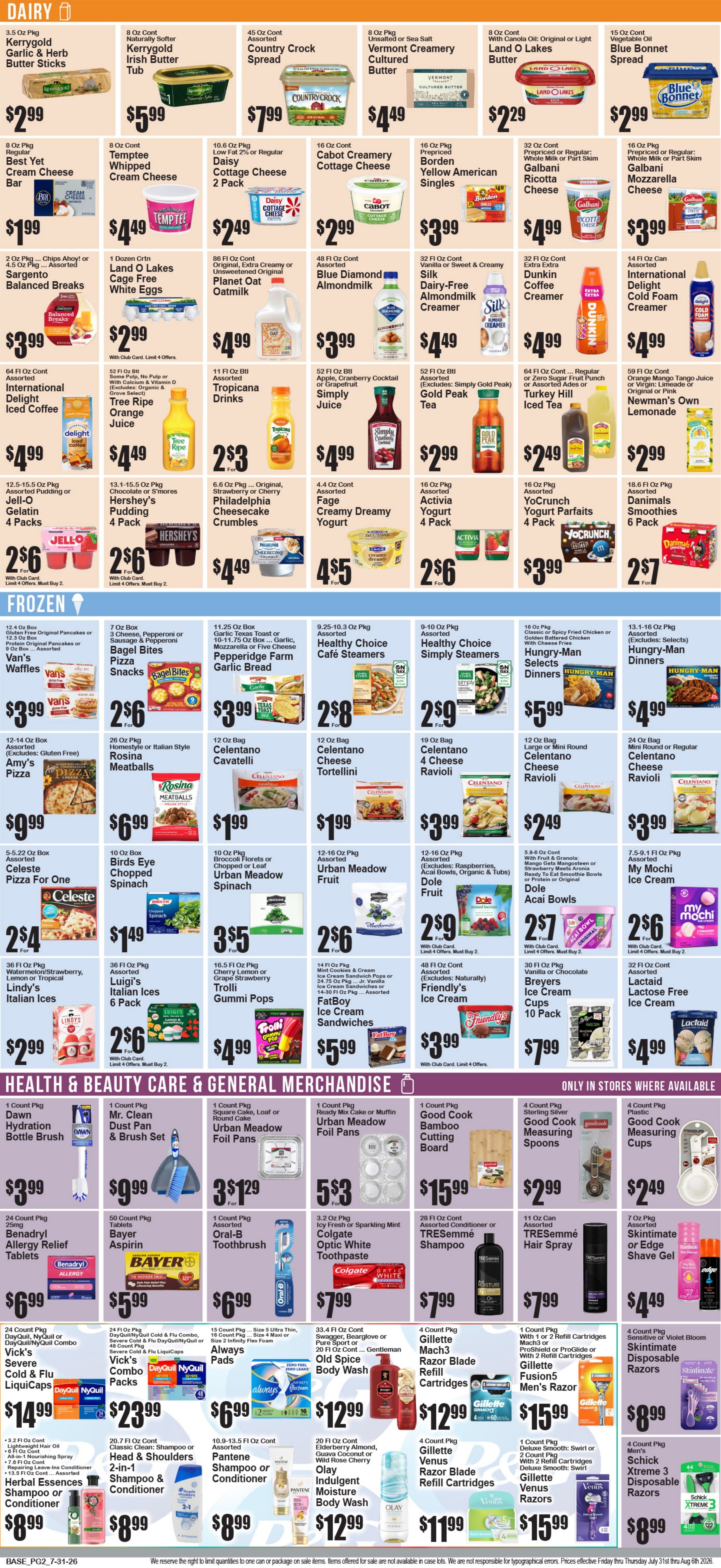 Food World Supermarket Weekly Ad July 31 - August 6, 2026