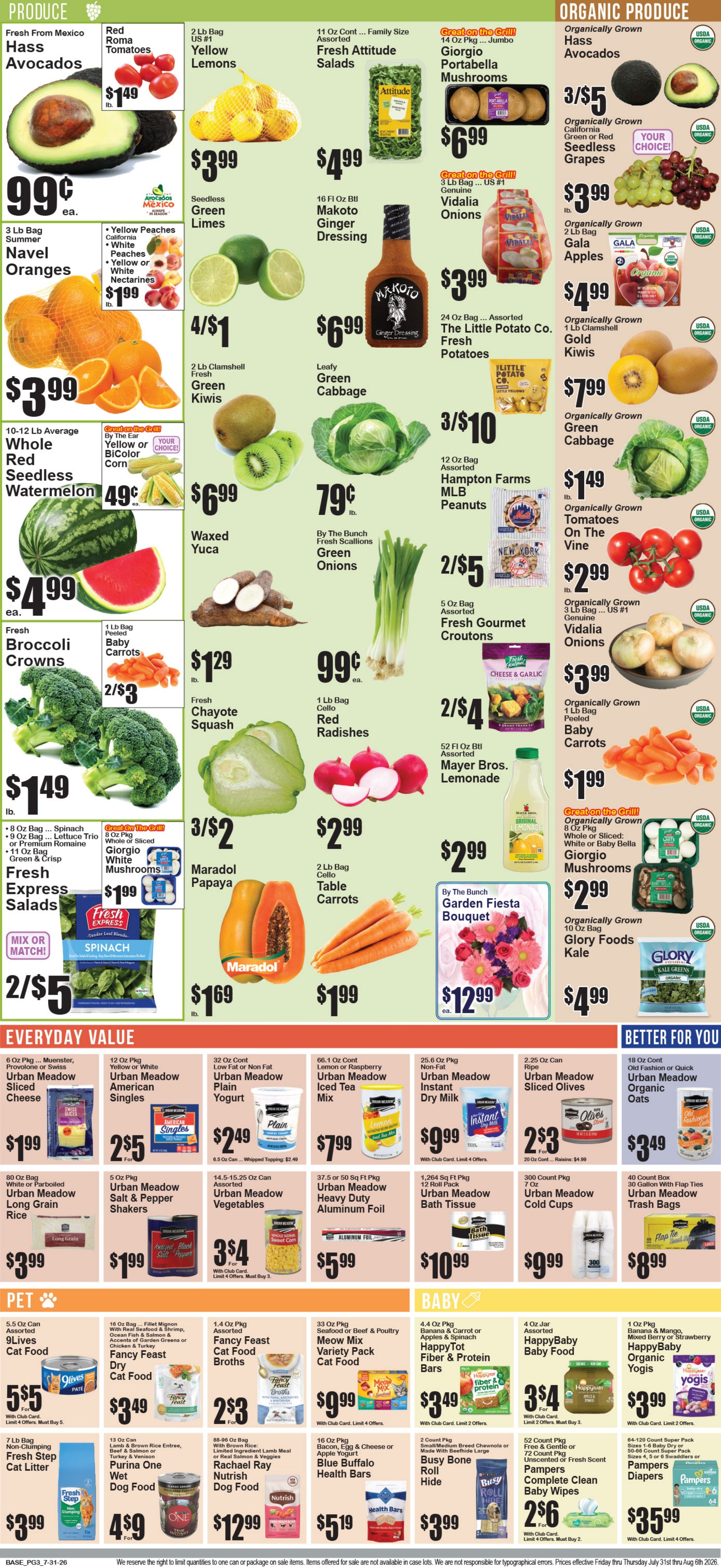 Food World Supermarket Weekly Ad July 31 - August 6, 2026