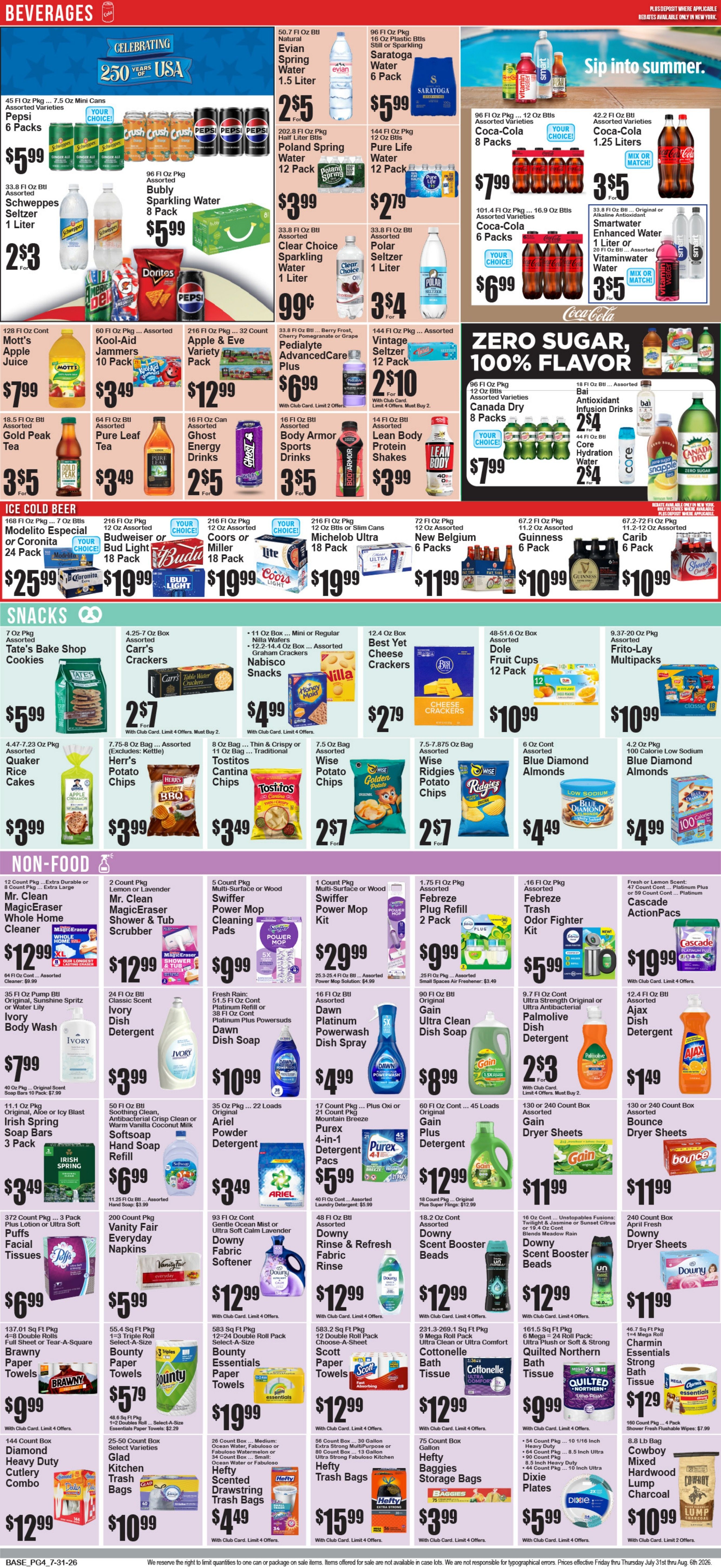 Food World Supermarket Weekly Ad July 31 - August 6, 2026