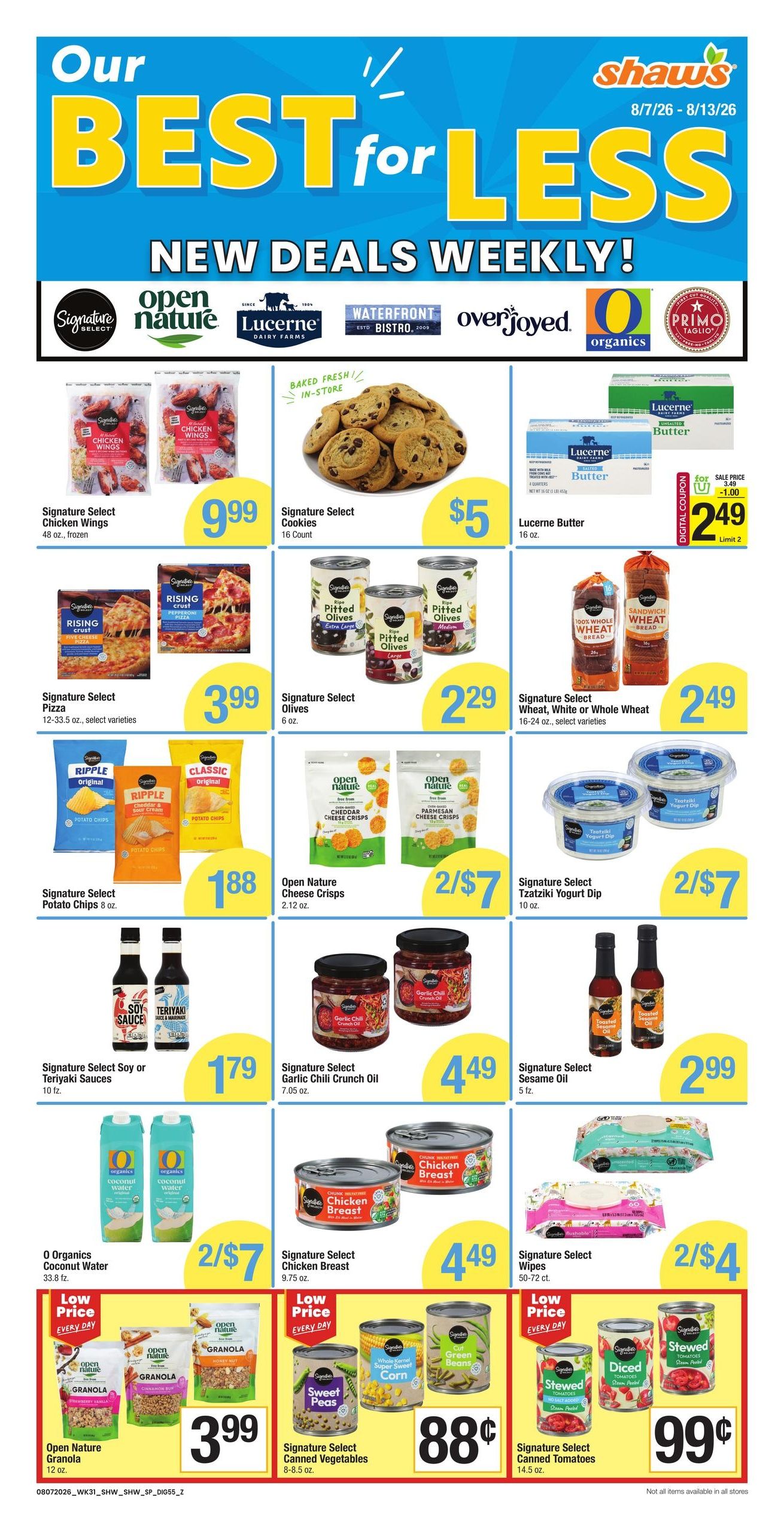 Shaw's (New Bedford Area, MA) Weekly Ad August 7 - 13, 2026