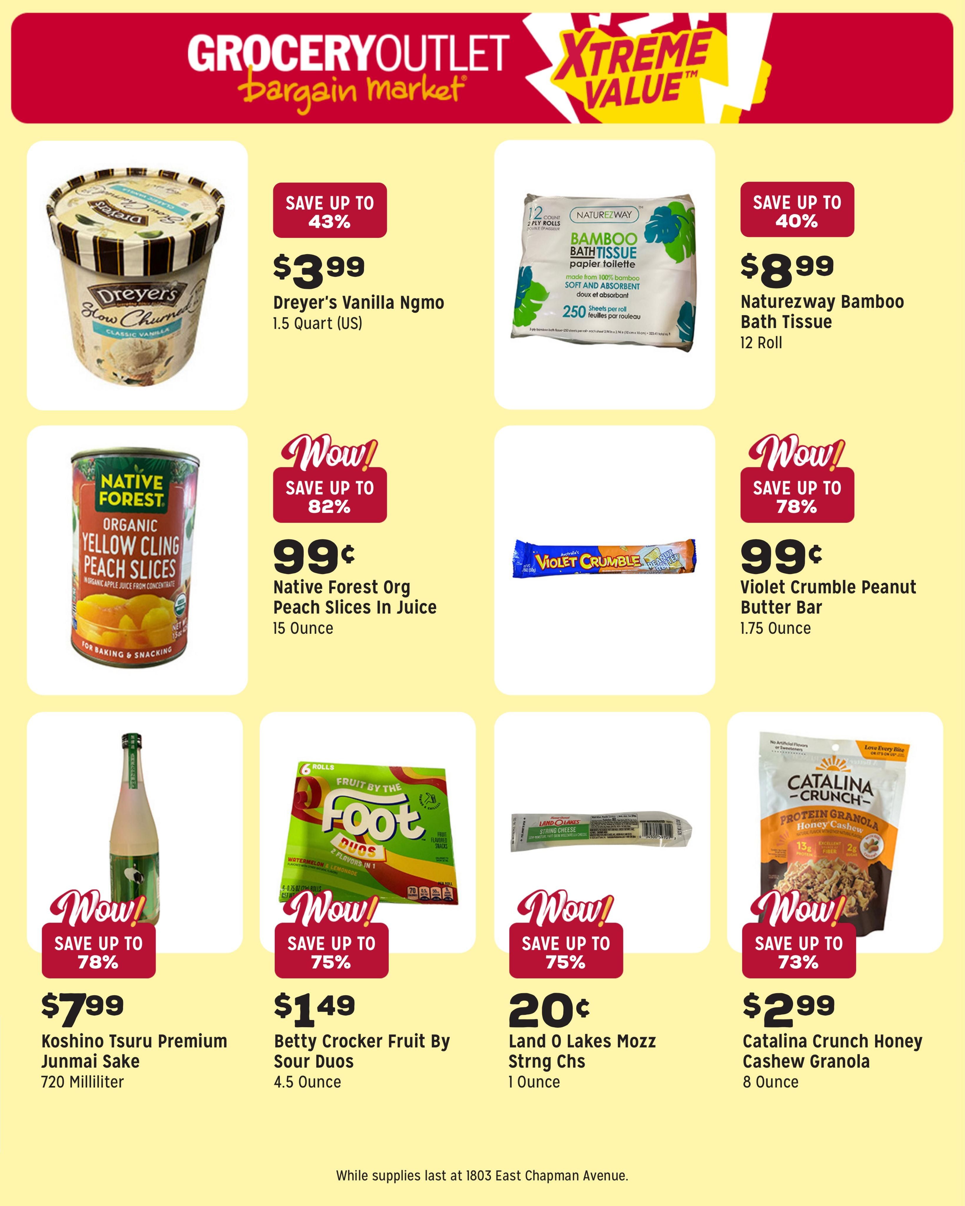 Grocery Outlet (Anaheim Area, CA) Weekly Ad August 5 - 11, 2026