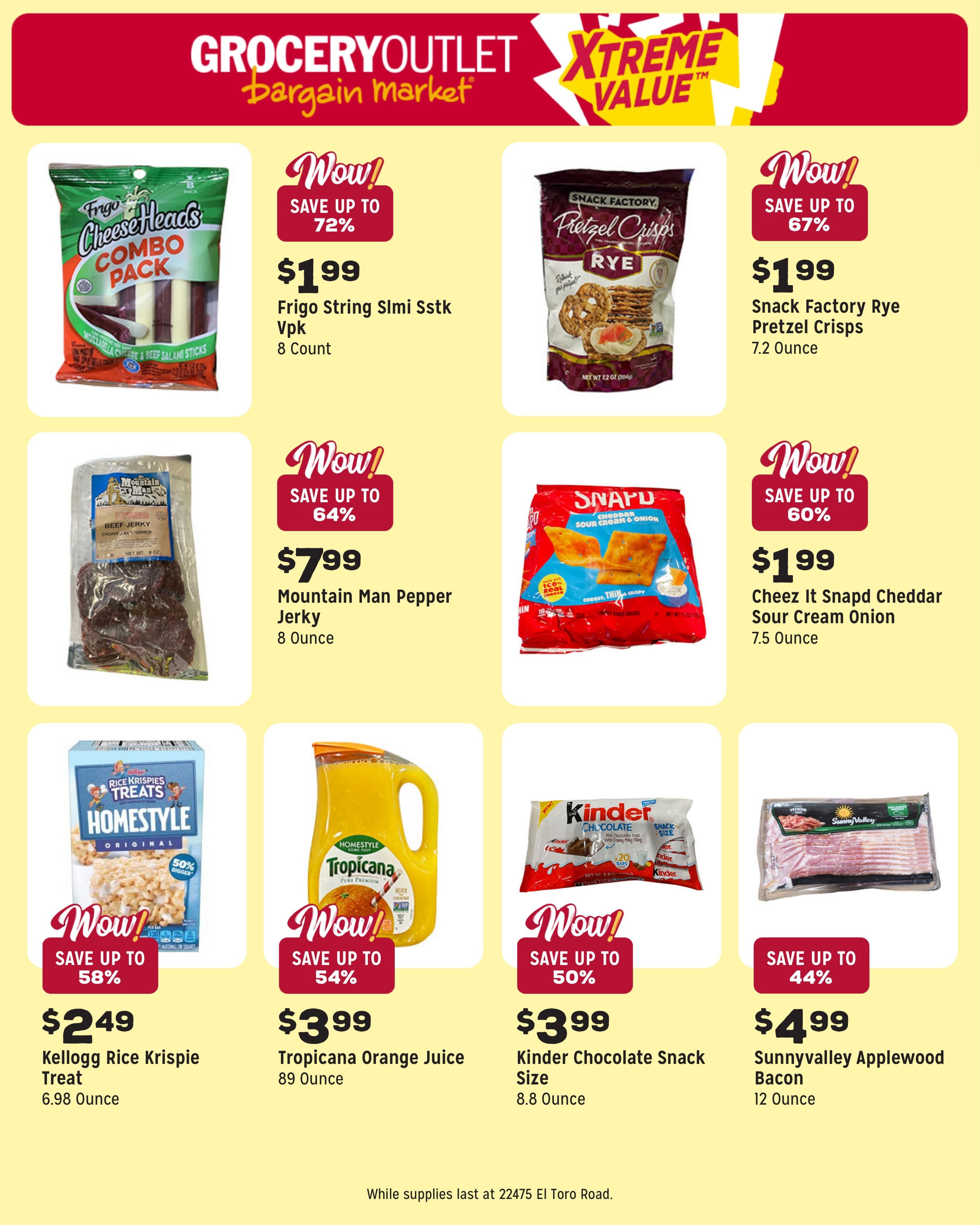 Grocery Outlet (Foothill Ranch–Lake Forest Area, CA) Weekly Ad August 5 - 11, 2026