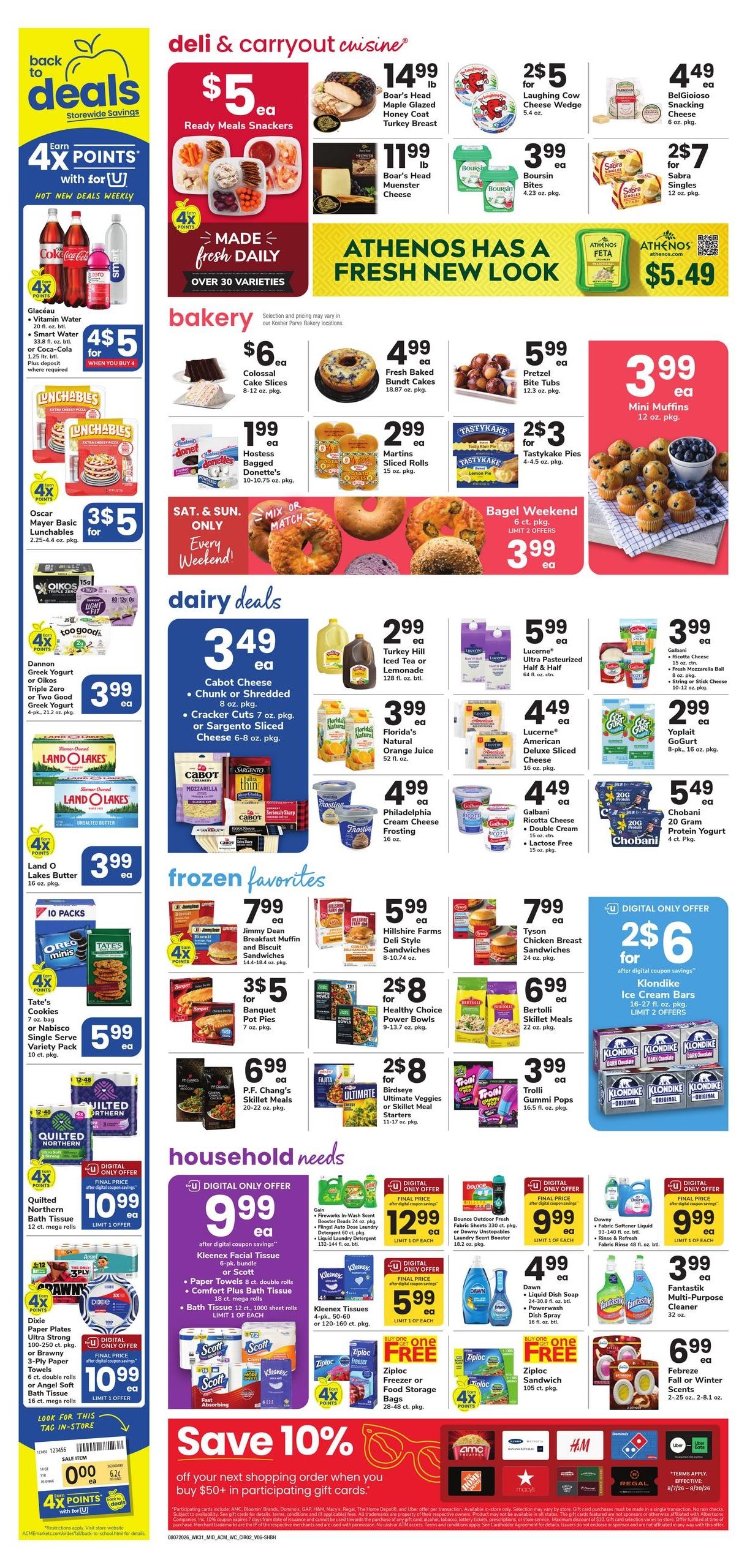 Acme Markets (Lakewood Area, NJ) Weekly Ad August 7 - 13, 2026