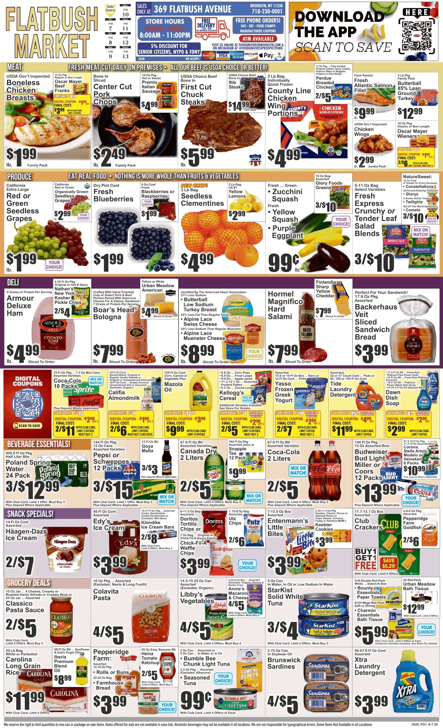 Flatbush Market (369 Flatbush Avenue, Brooklyn, NY) Weekly Ad August 7 - 13, 2026