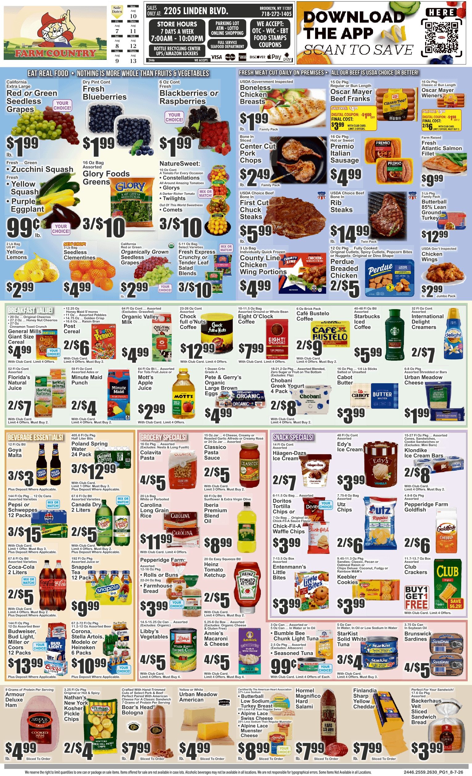 Farm Country (Brooklyn, NY) Weekly Ad August 7 - 13, 2026