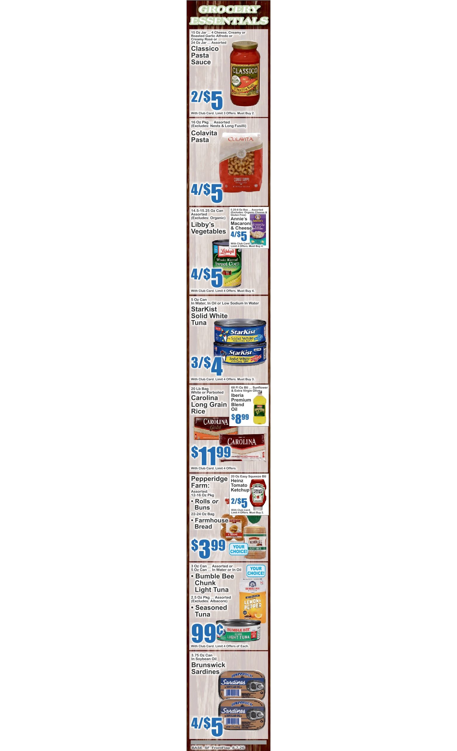 Marketplace by Key Food (617 5th Ave., Brooklyn, NY) Weekly Ad August 7 - 13, 2026
