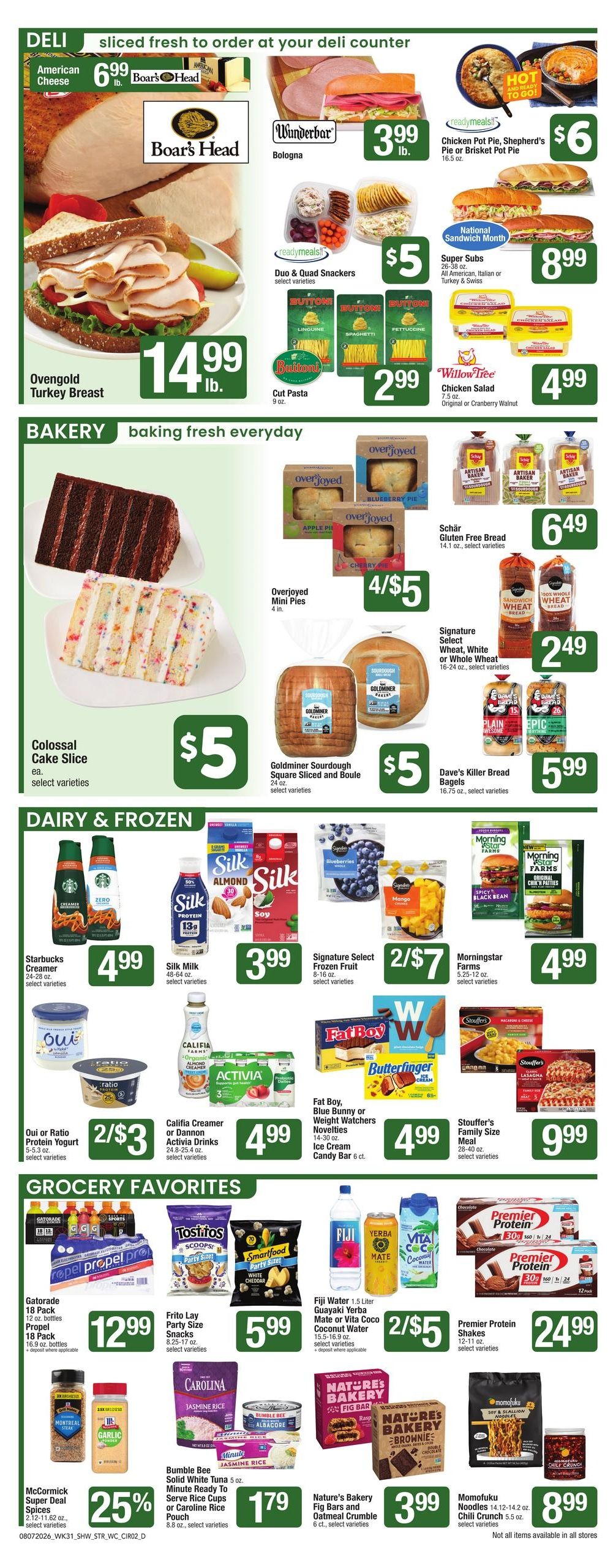 Star Market (Quincy–Milton Village Area, MA) Weekly Ad August 7 - 13, 2026