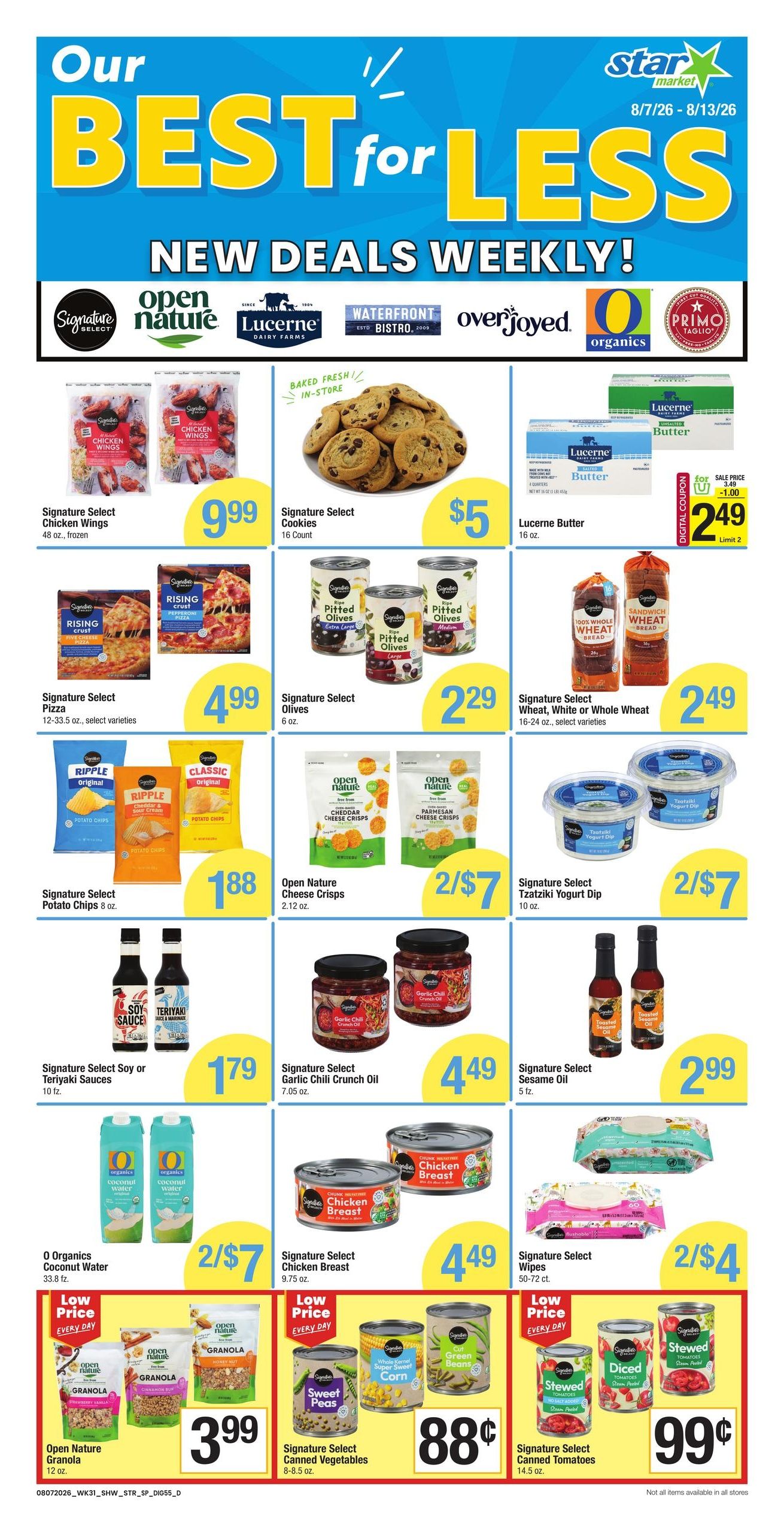 Star Market (Quincy–Milton Village Area, MA) Weekly Ad August 7 - 13, 2026