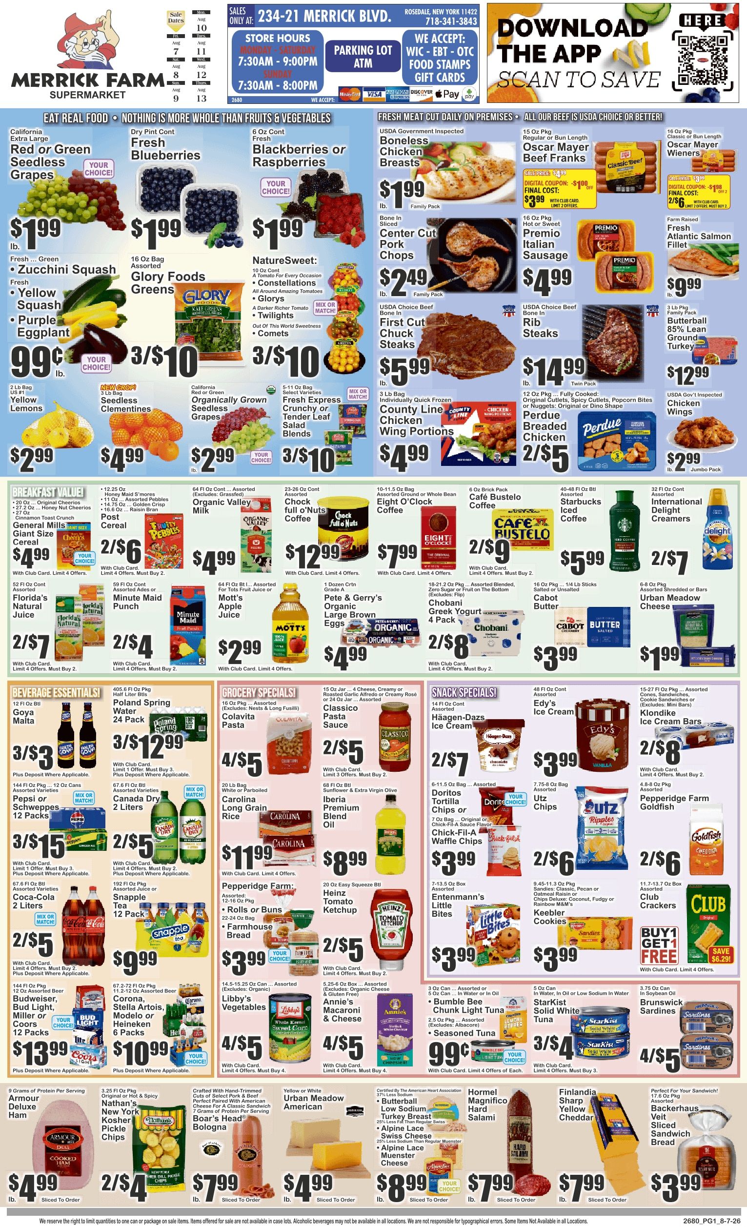 Merrick Farm (234-21 Merrick Blvd, Rosedale, NY) Weekly Ad August 7 - 13, 2026