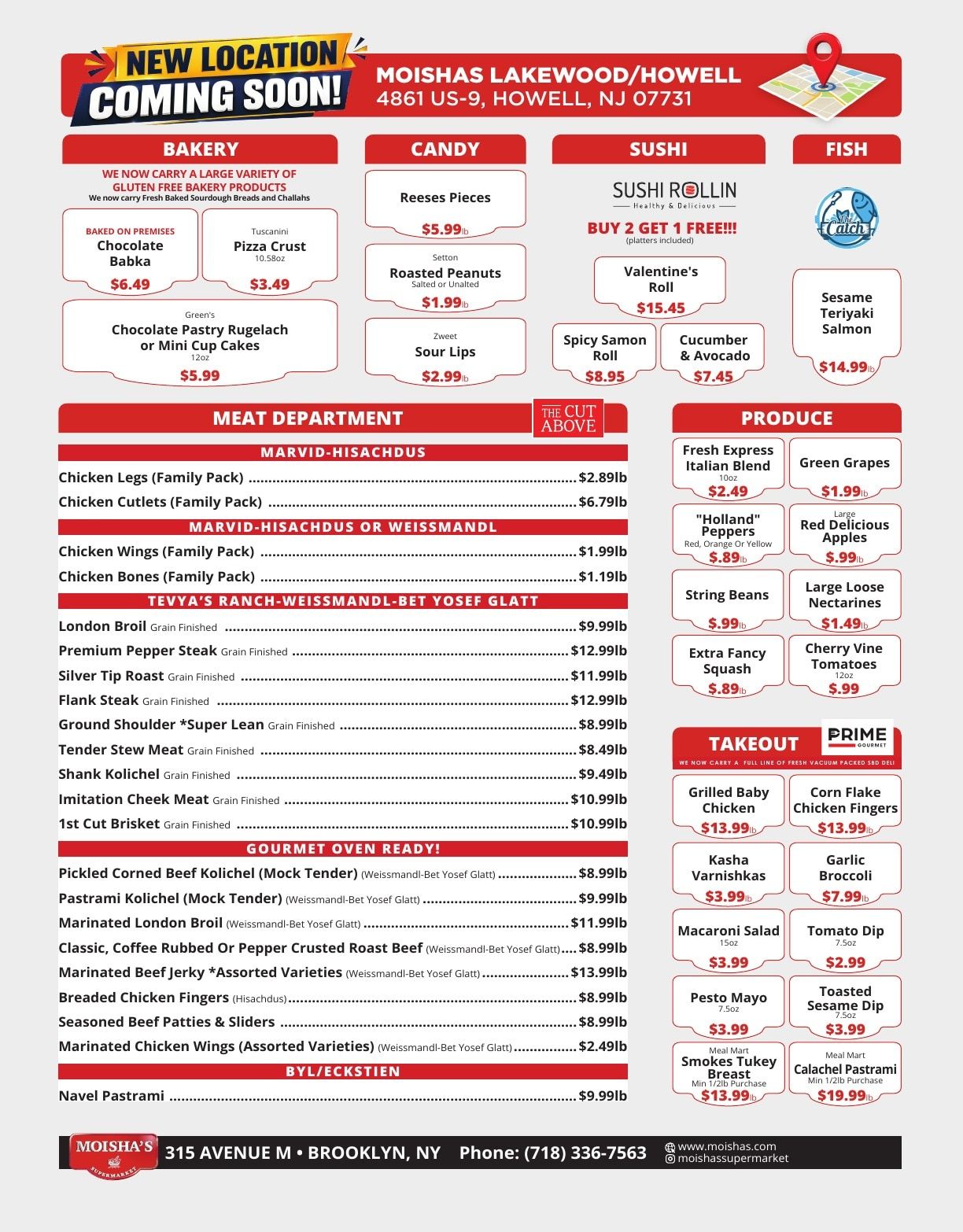 Moisha's Supermarket Weekly Ad August 5 - 11, 2026