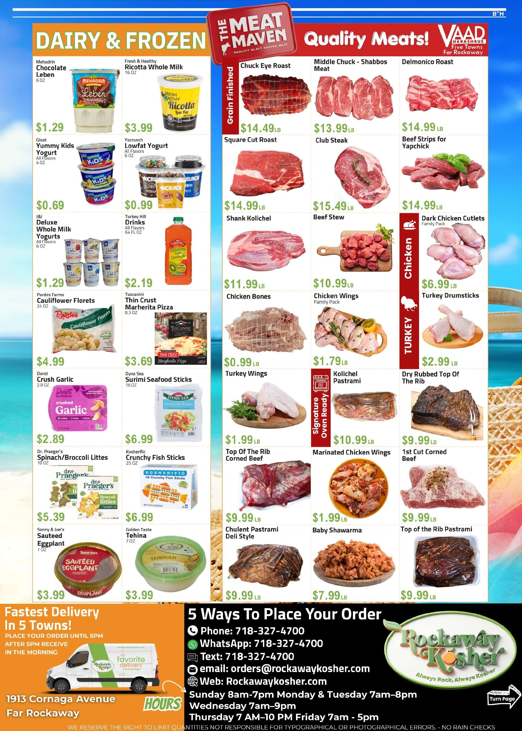 Rockaway Kosher Weekly Ad August 5 - 11, 2026