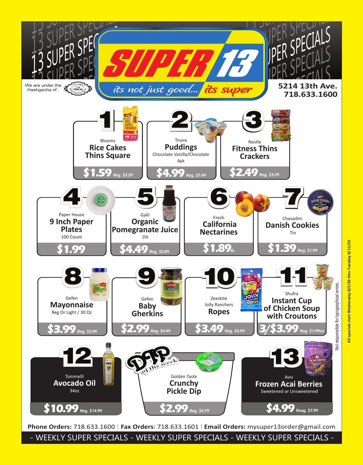 Super 13 Supermarket Weekly Ad August 5 - 11, 2026