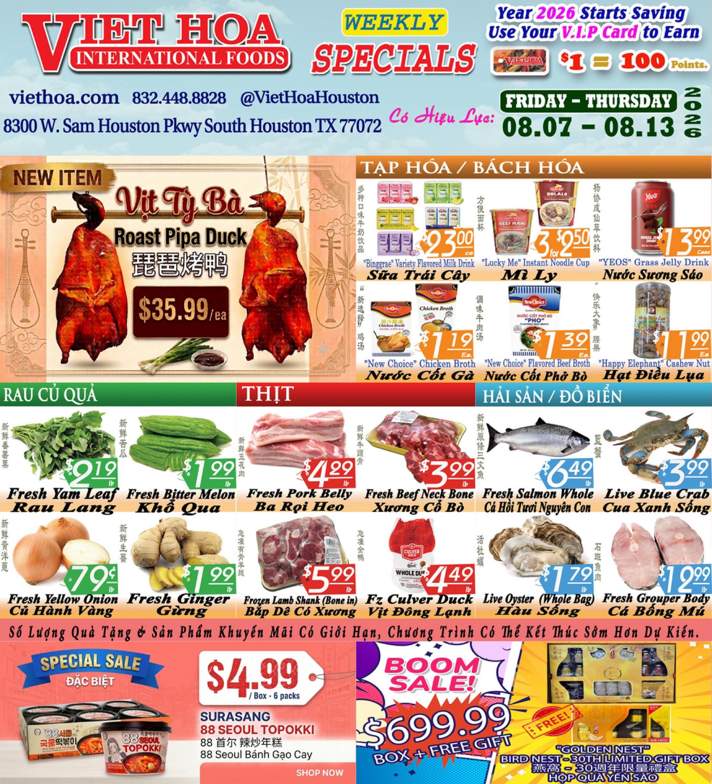 Viet Hoa International Foods Weekly Ad August 7 - 13, 2026