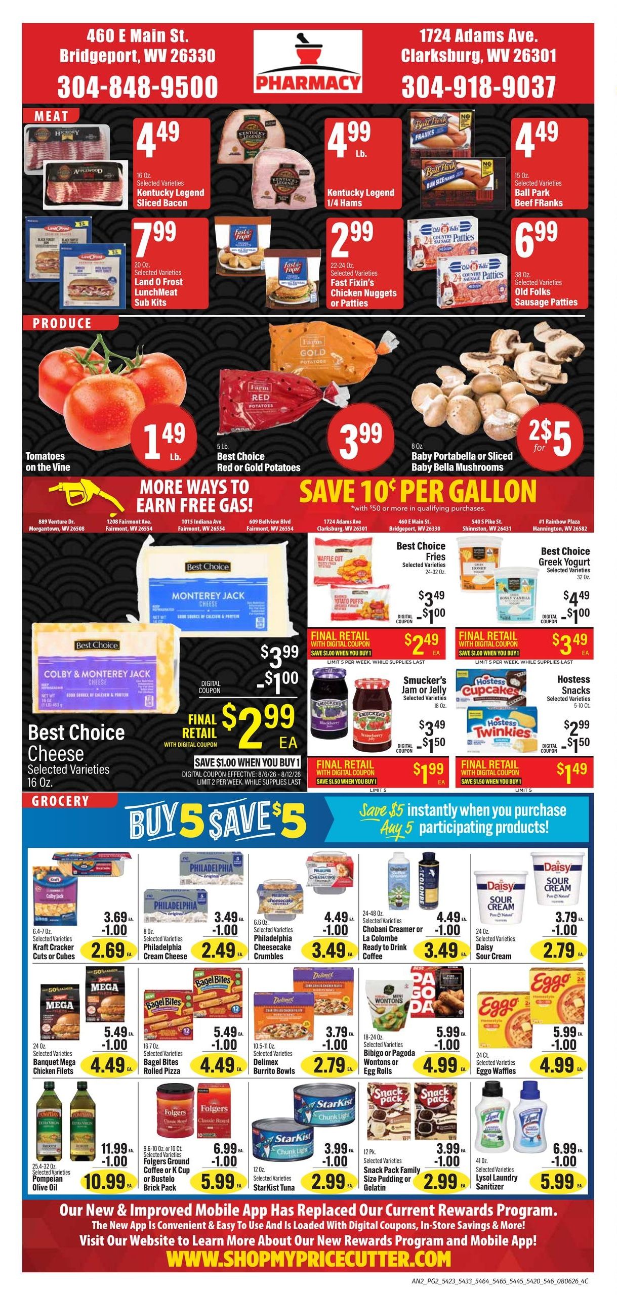 Price Cutter WV Weekly Ad August 6 - 12, 2026