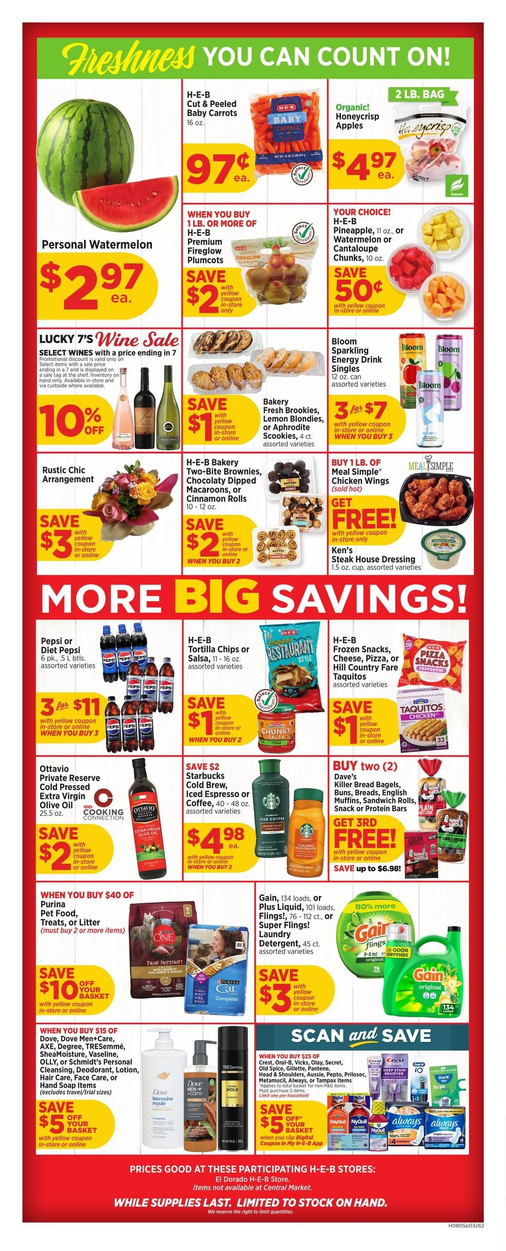 H-E-B (Webster Area, TX) Weekly Ad August 5 - 11, 2026
