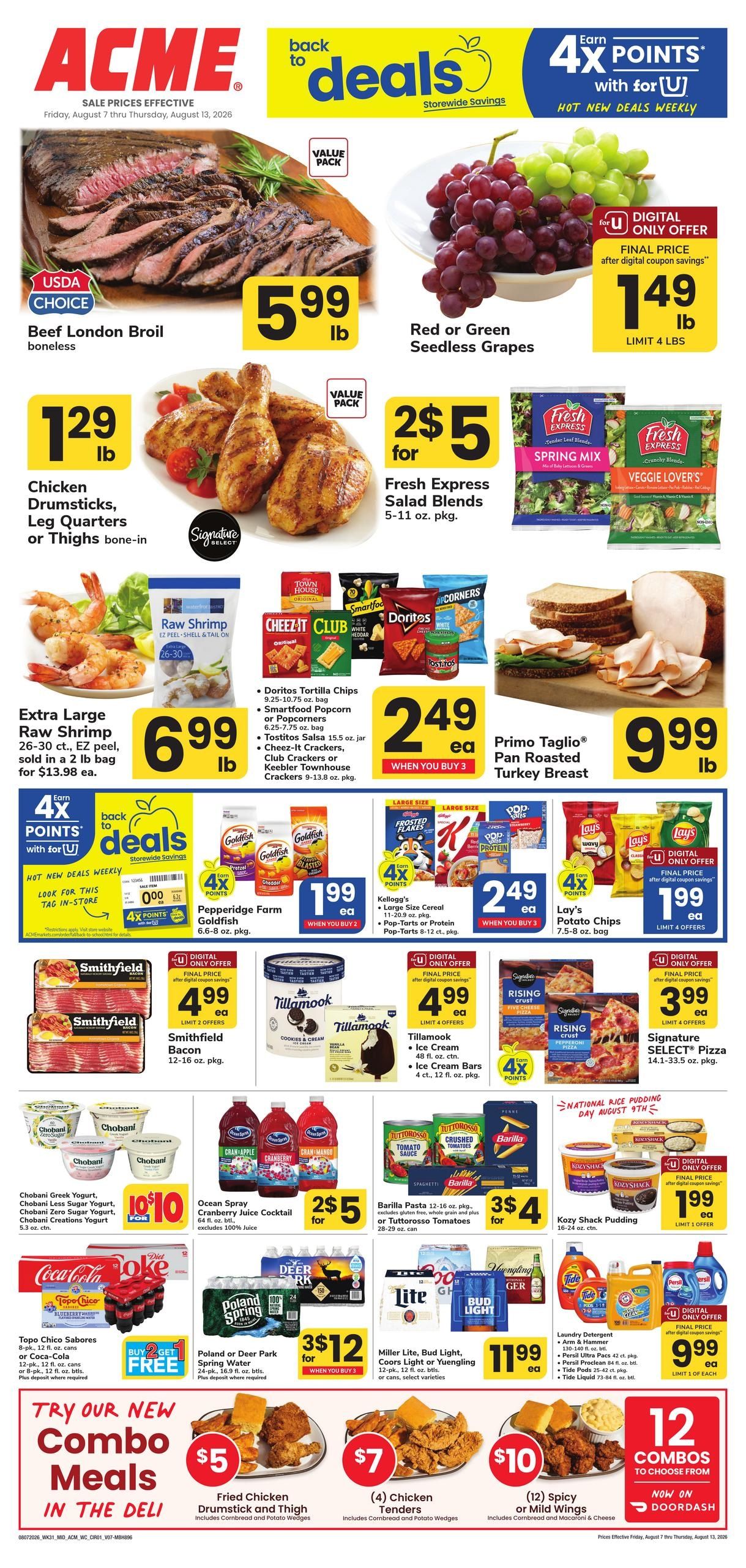 Acme Markets (Salisbury–Chincoteague Island Area, MD–VA) Weekly Ad August 7 - 13, 2026