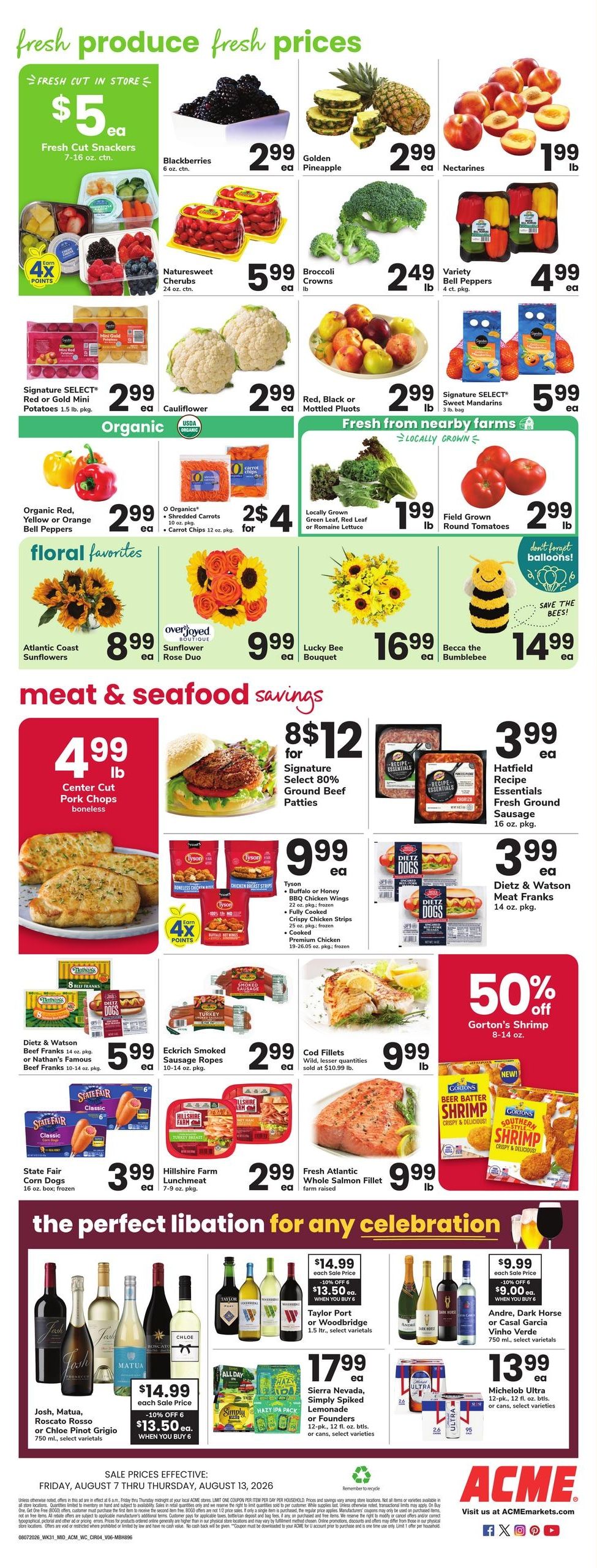 Acme Markets (Salisbury–Chincoteague Island Area, MD–VA) Weekly Ad August 7 - 13, 2026