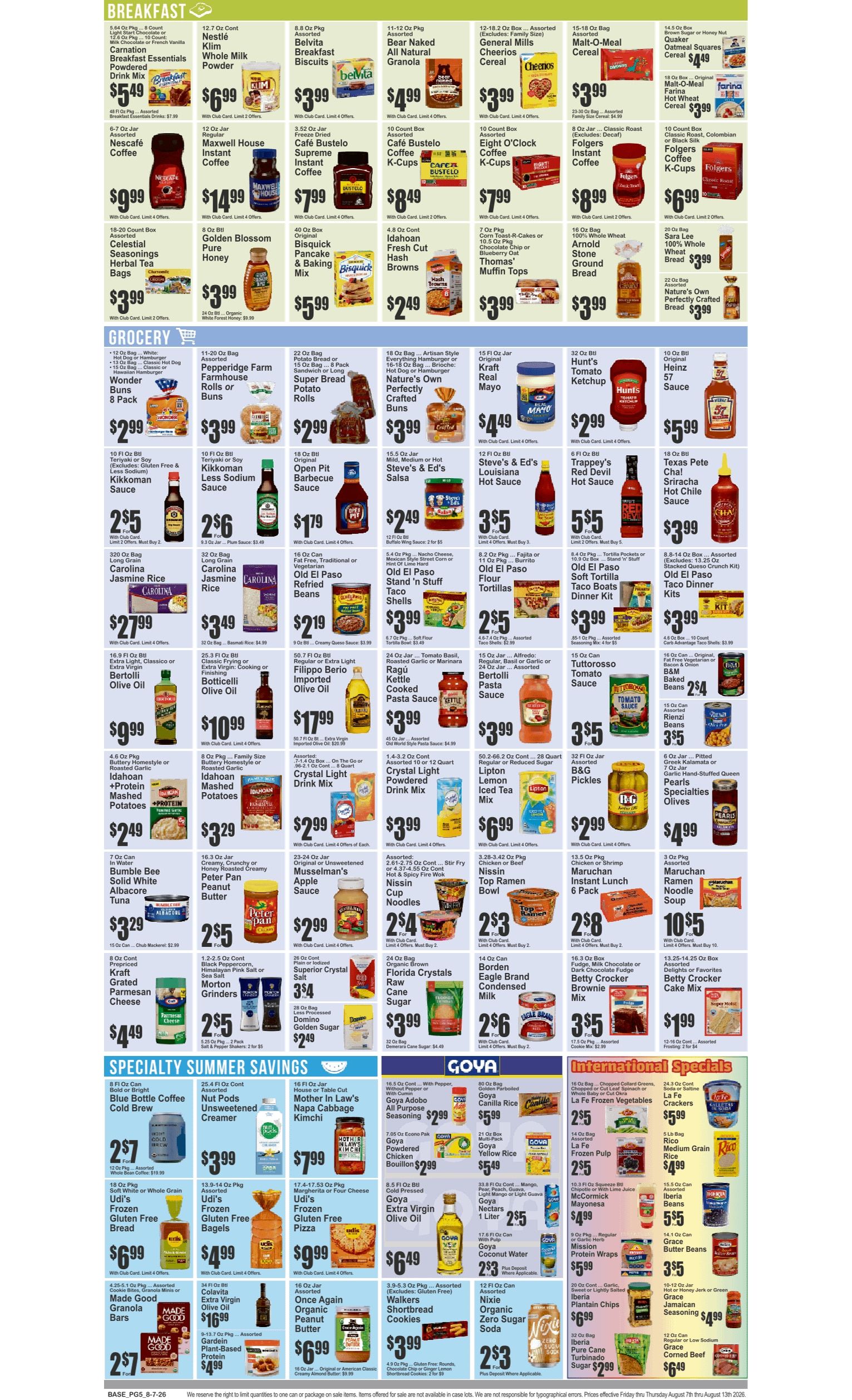 Food Universe (Far Rockaway, NY) Weekly Ad August 7 - 13, 2026