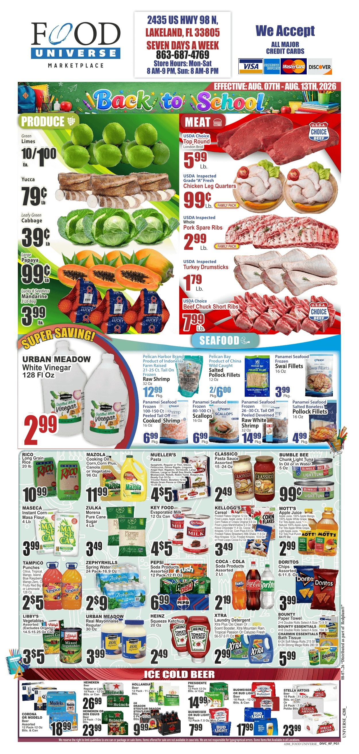 Food Universe (Lakeland, FL) Weekly Ad August 7 - 13, 2026