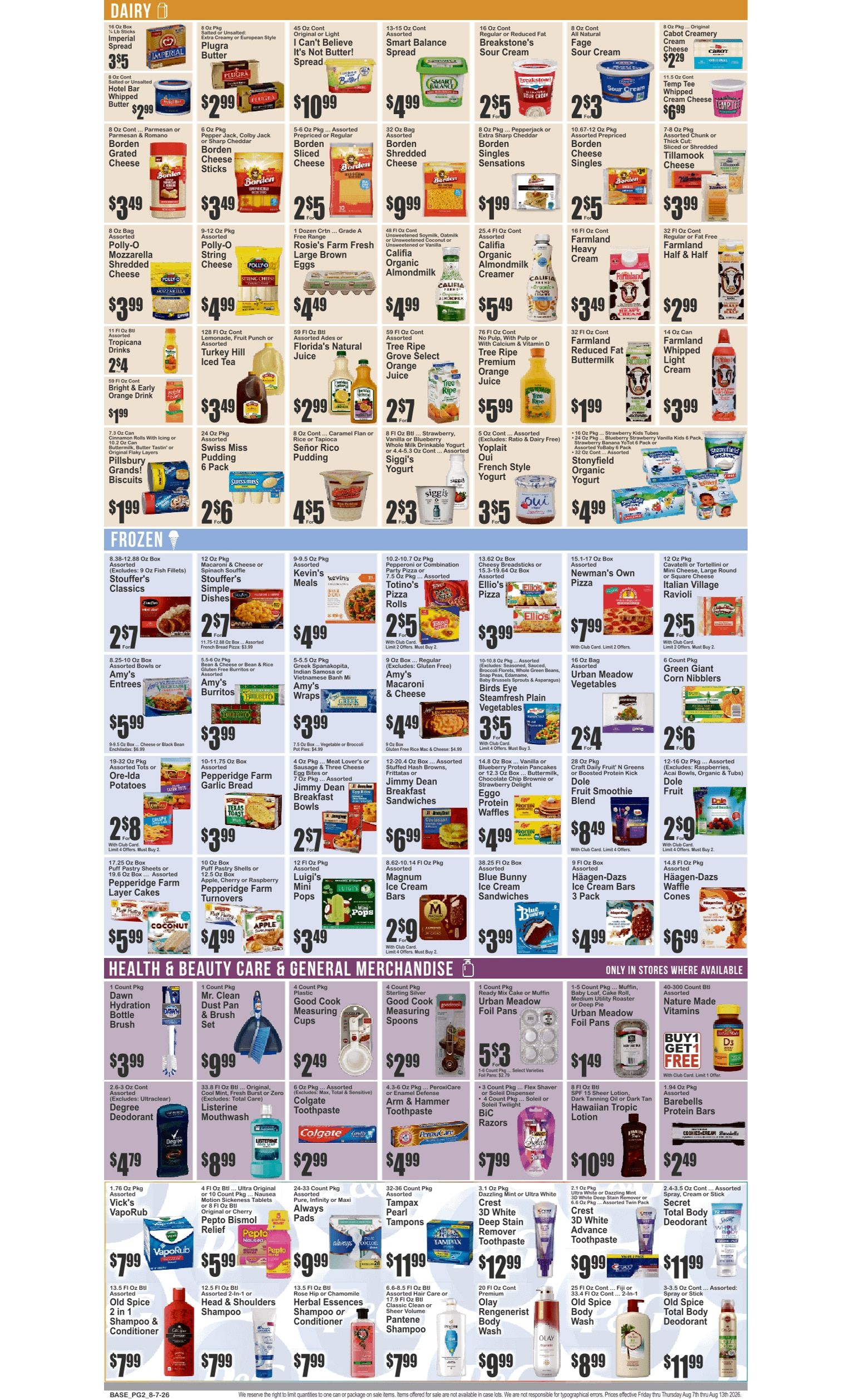 SuperFresh Supermarkets (Newark, NJ) Weekly Ad August 7 - 13, 2026