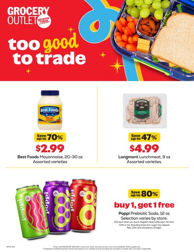 Grocery Outlet (Mead–Colbert Area, WA) Weekly Ad August 5 - 11, 2026