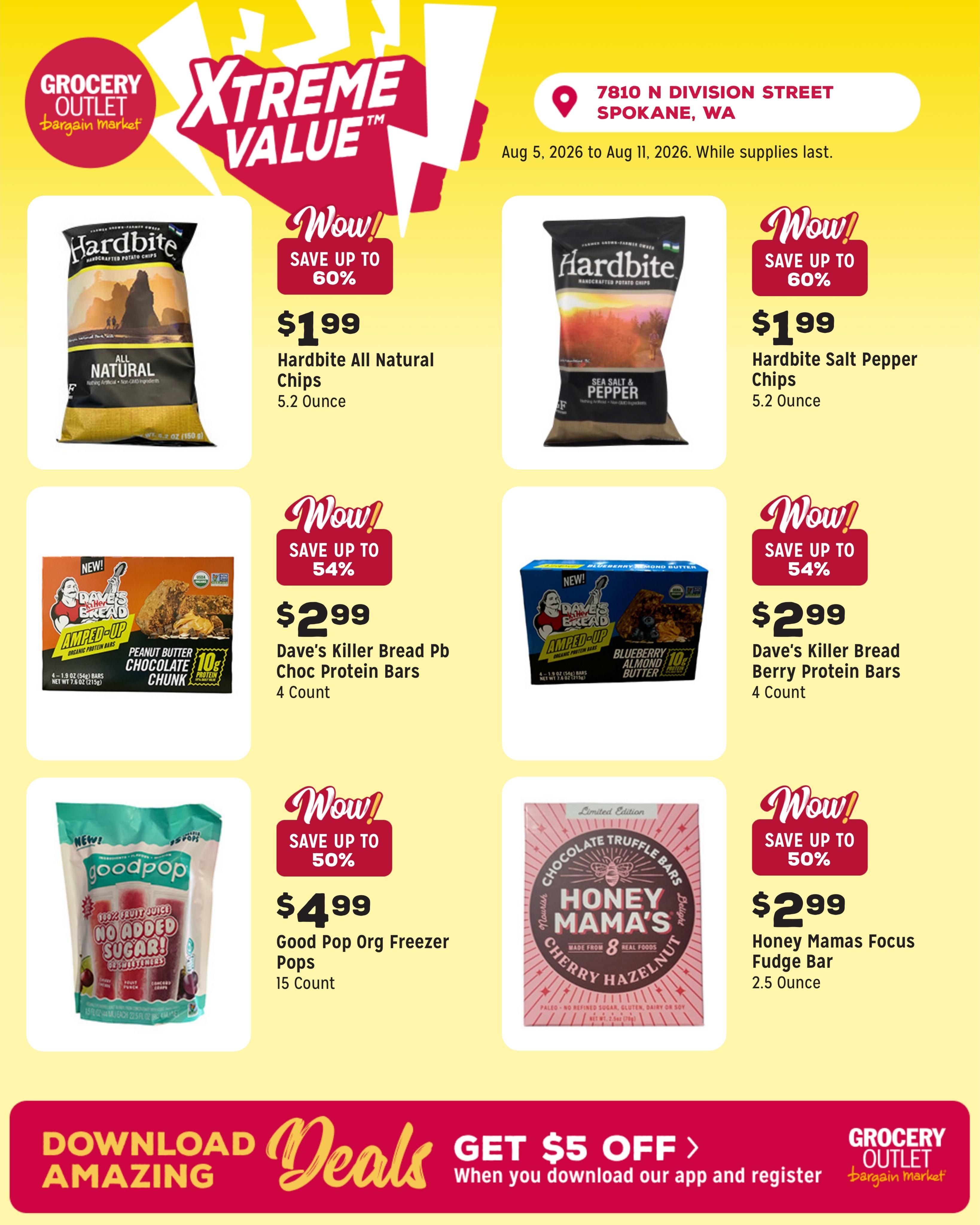Grocery Outlet (Mead–Colbert Area, WA) Weekly Ad August 5 - 11, 2026
