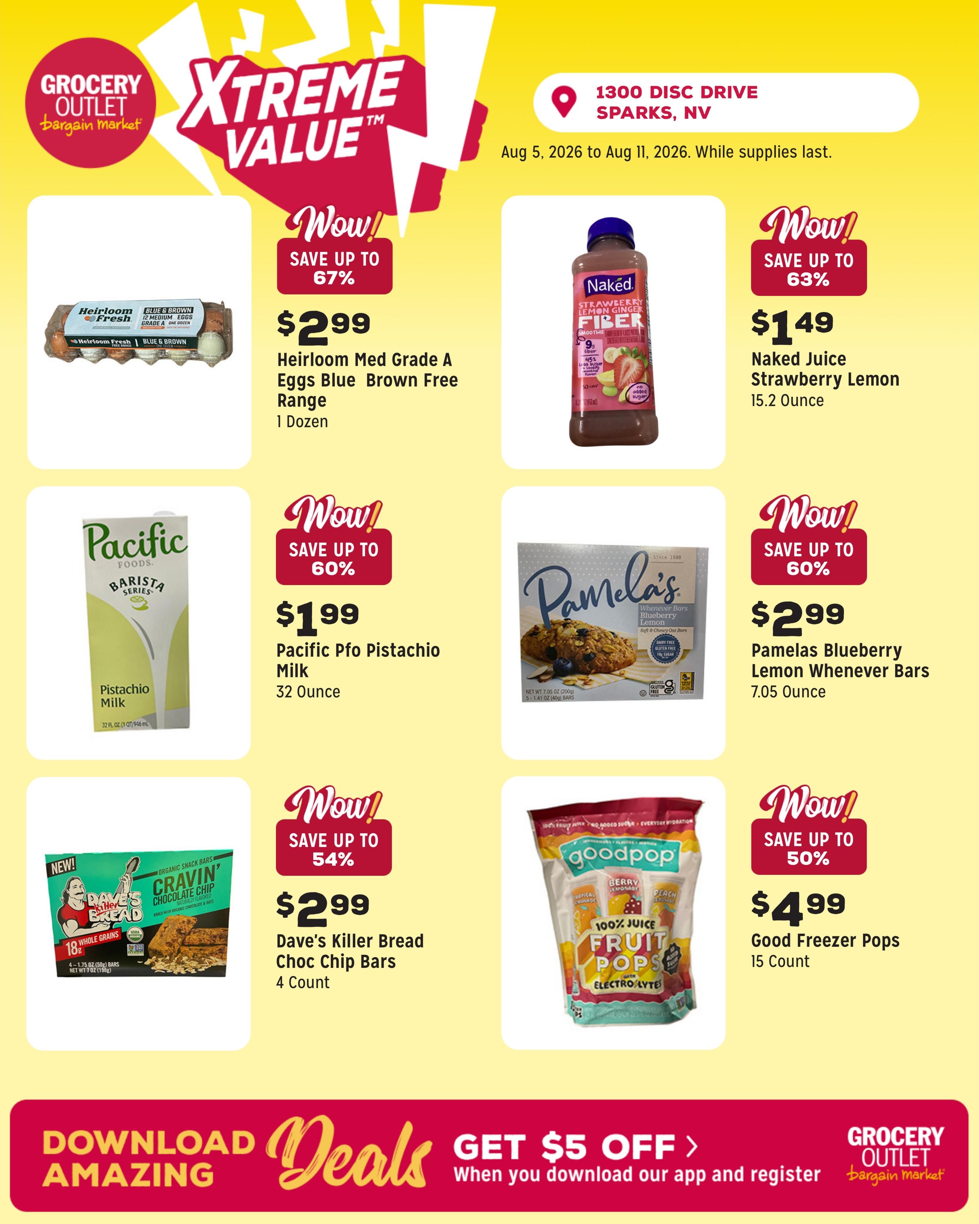 Grocery Outlet (Sun Valley Area, NV) Weekly Ad August 5 - 11, 2026