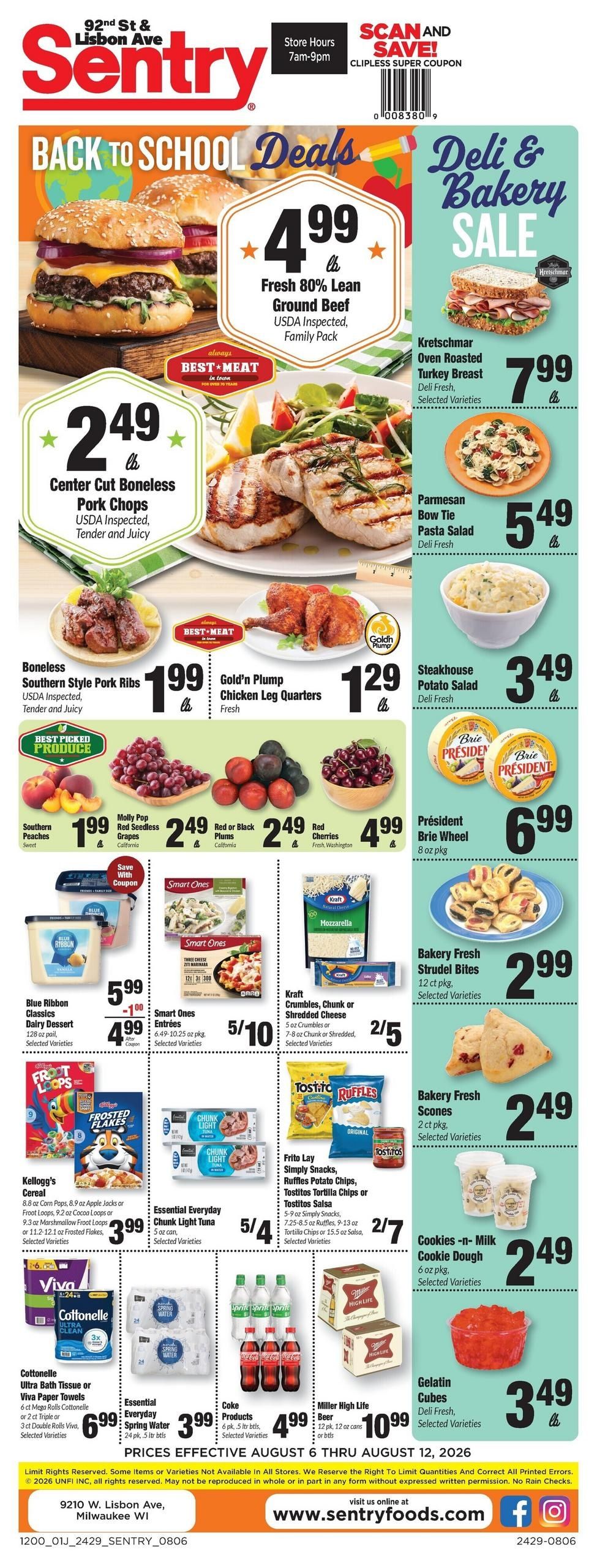 Sentry Foods Weekly Ad August 6 - 12, 2026