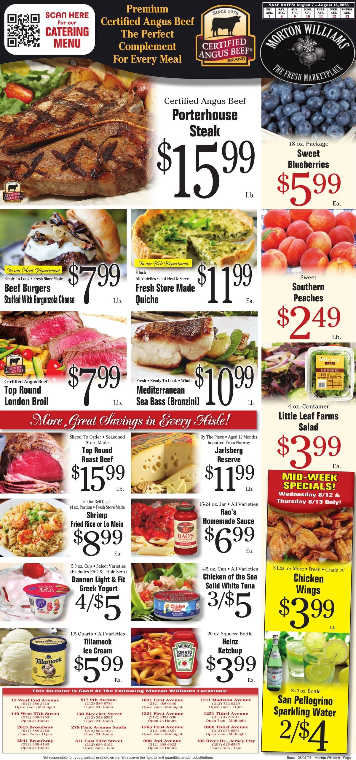 Morton Williams Supermarket Weekly Ad August 7 - 13, 2026