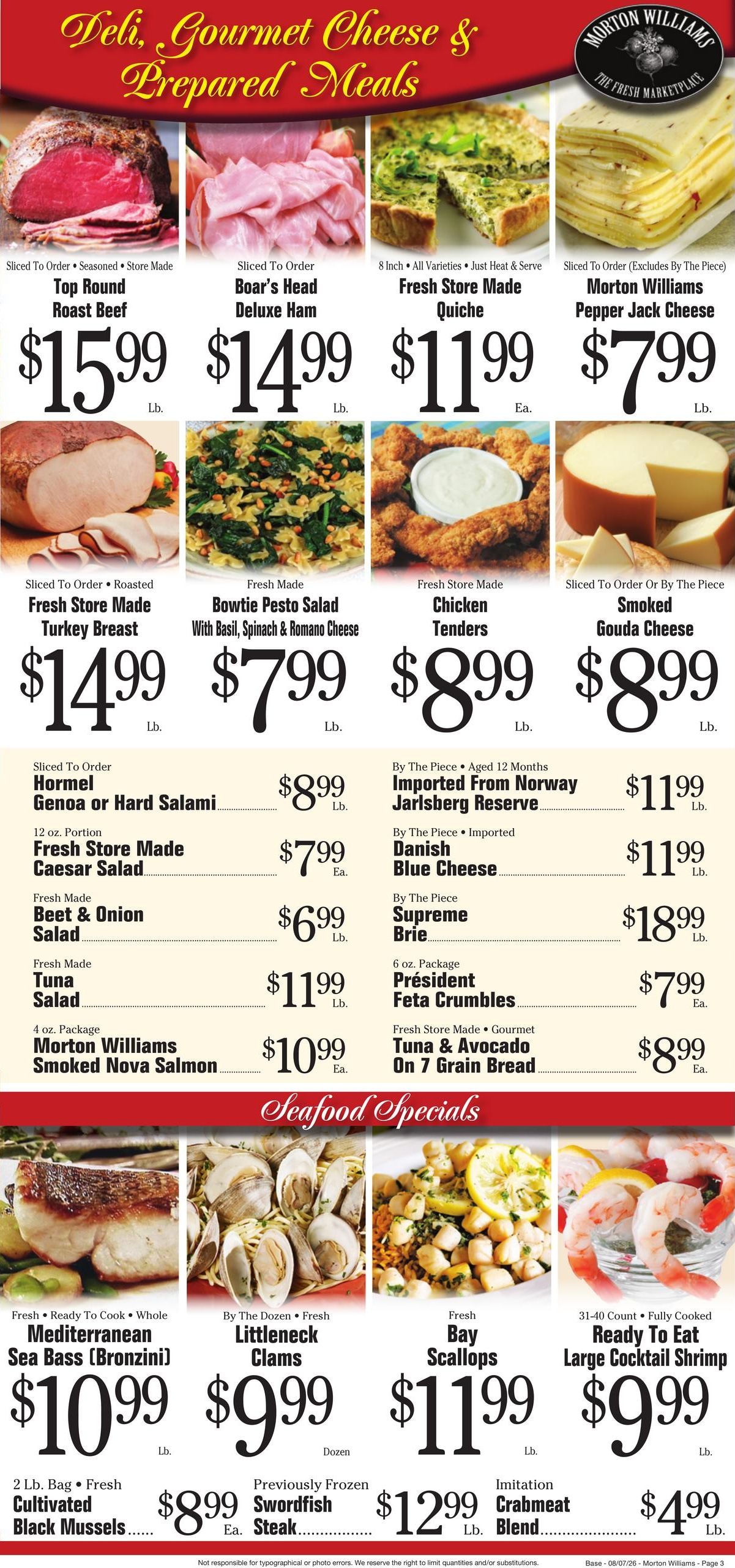 Morton Williams Supermarket Weekly Ad August 7 - 13, 2026