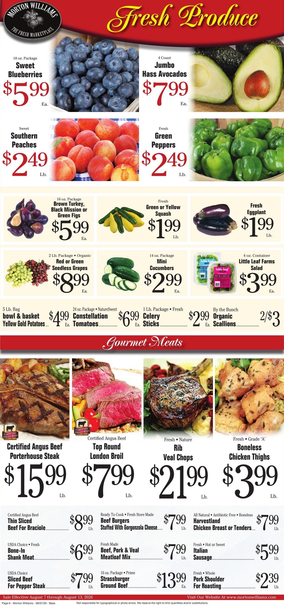 Morton Williams Supermarket Weekly Ad August 7 - 13, 2026