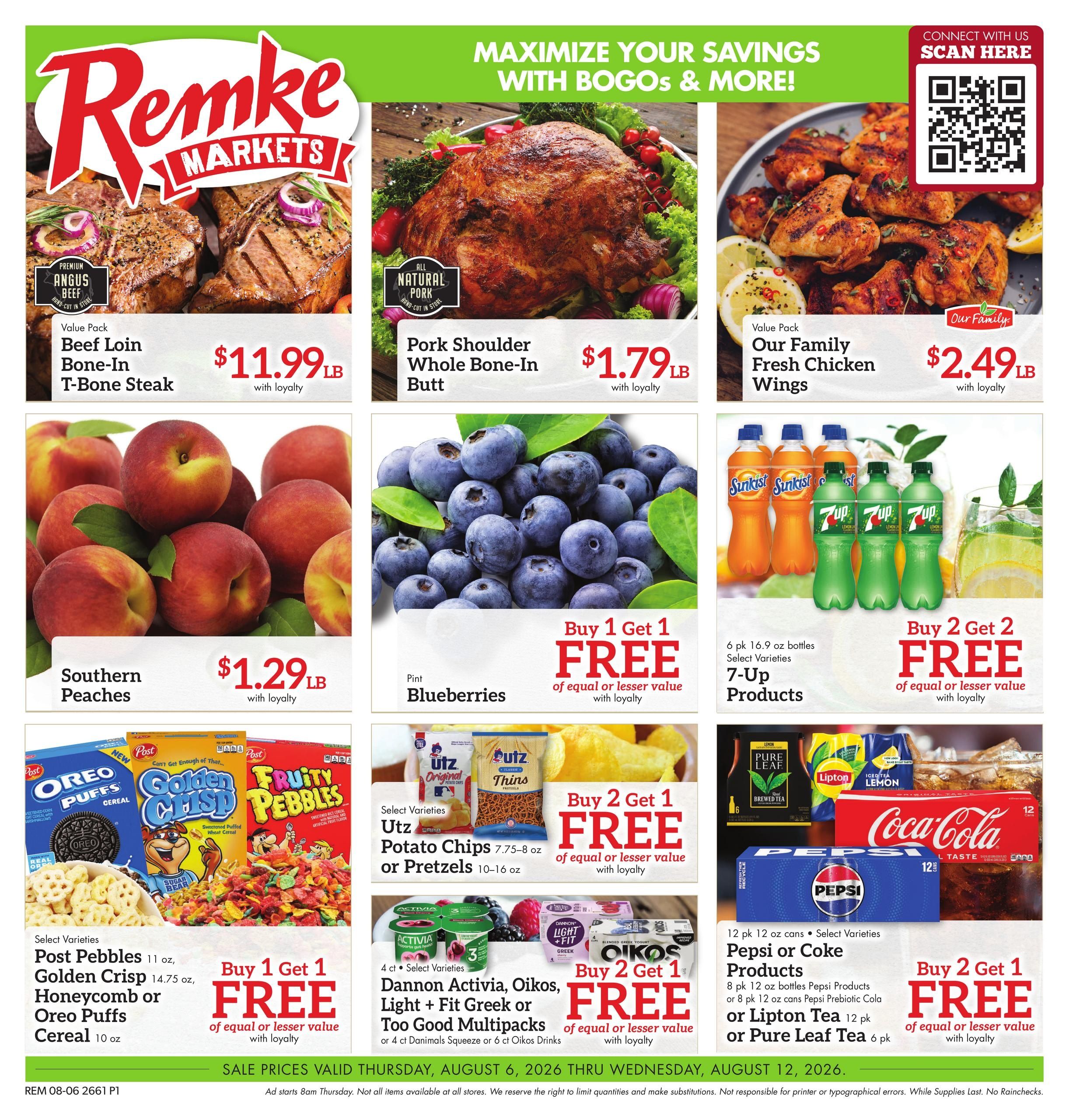 Remke Markets (IN, KY, OH) Weekly Ad August 6 - 12, 2026