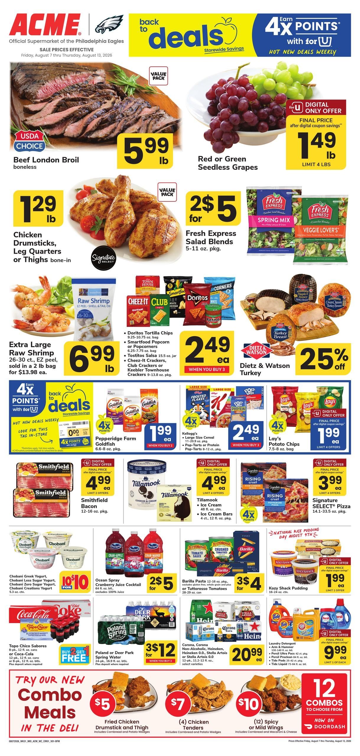 Acme Markets (Valley Forge–Fairless Hills Area, PA) Weekly Ad August 7 - 13, 2026